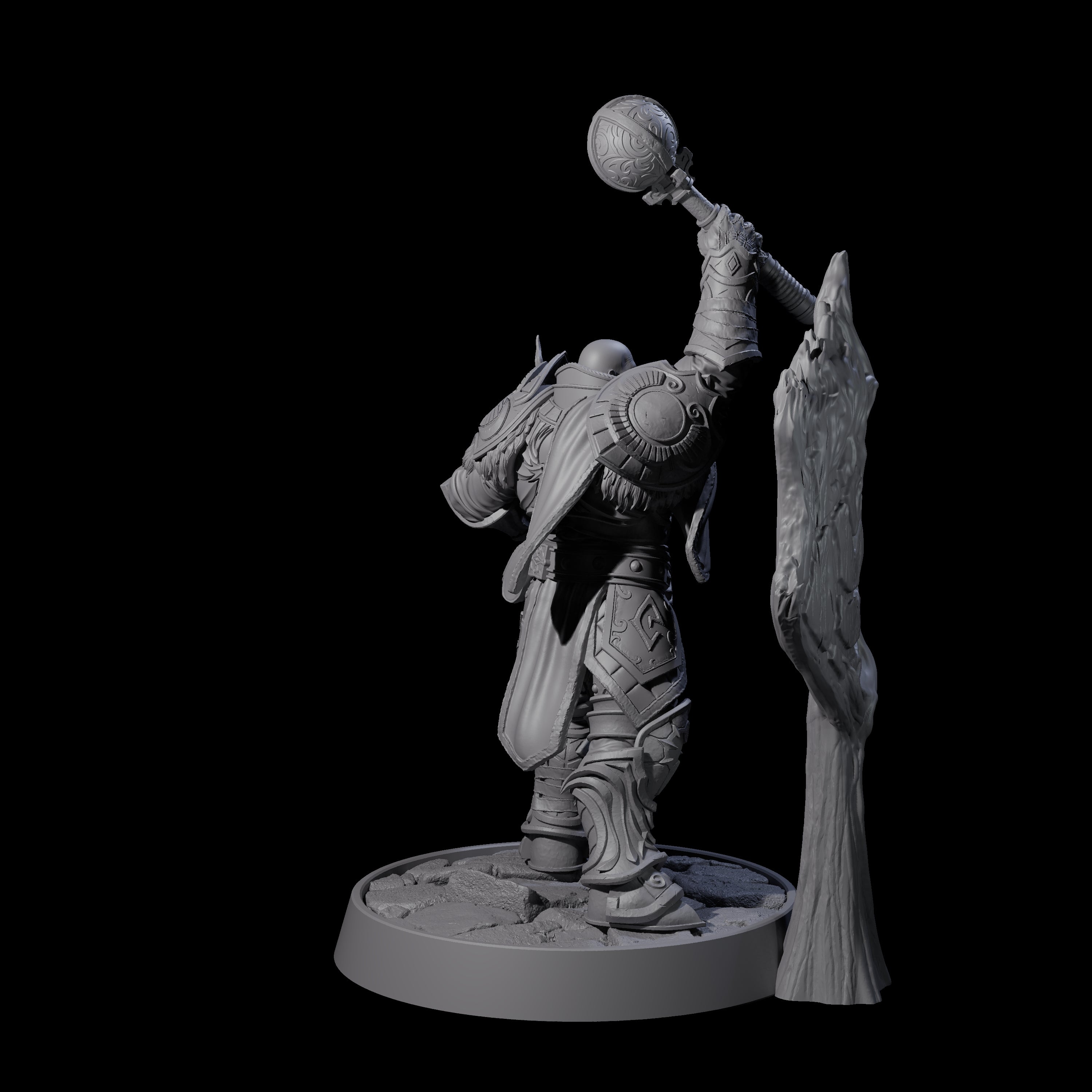 Holy Protector of the Flames J Miniature for Dungeons and Dragons, Pathfinder or other TTRPGs