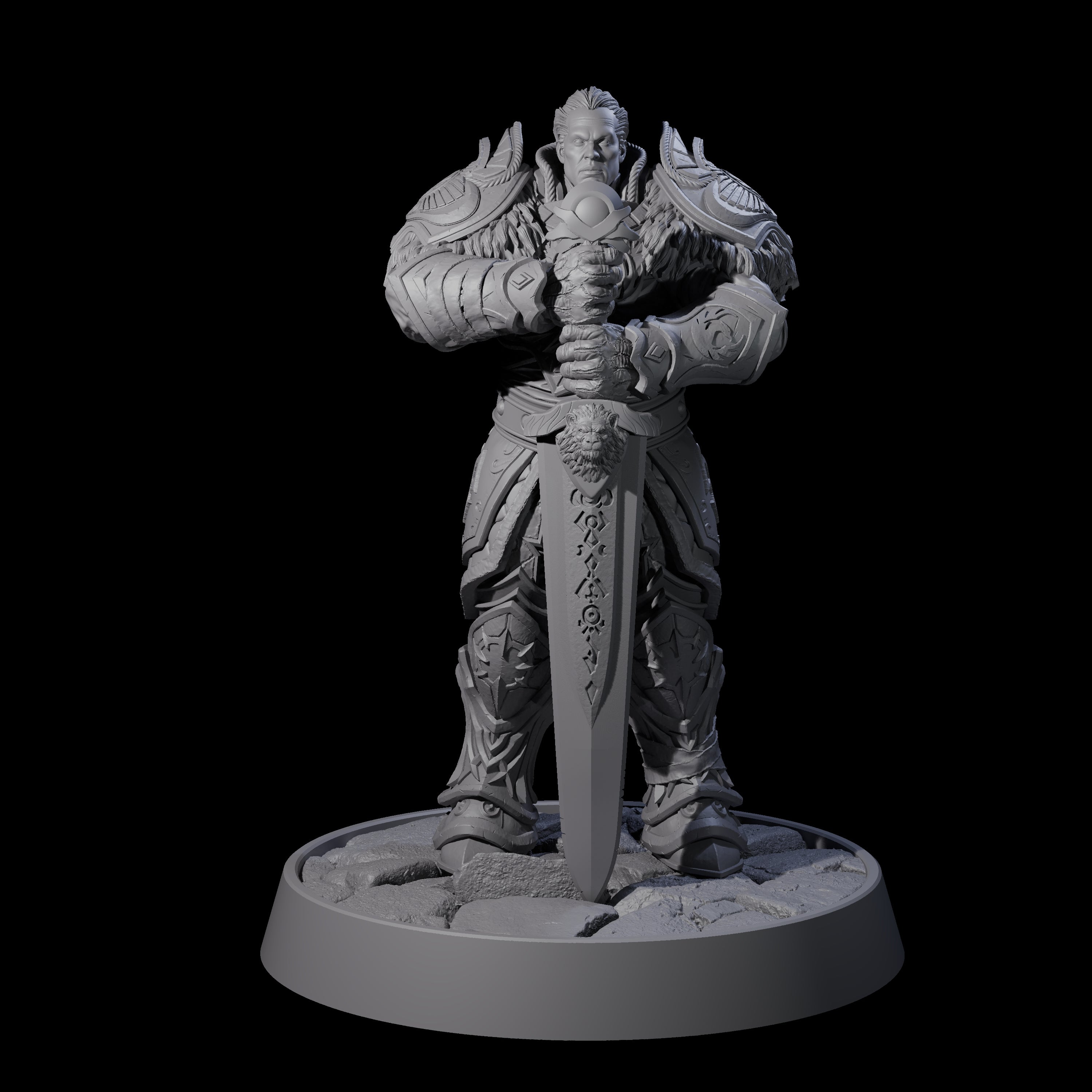 Holy Protector of the Flames K Miniature for Dungeons and Dragons, Pathfinder or other TTRPGs
