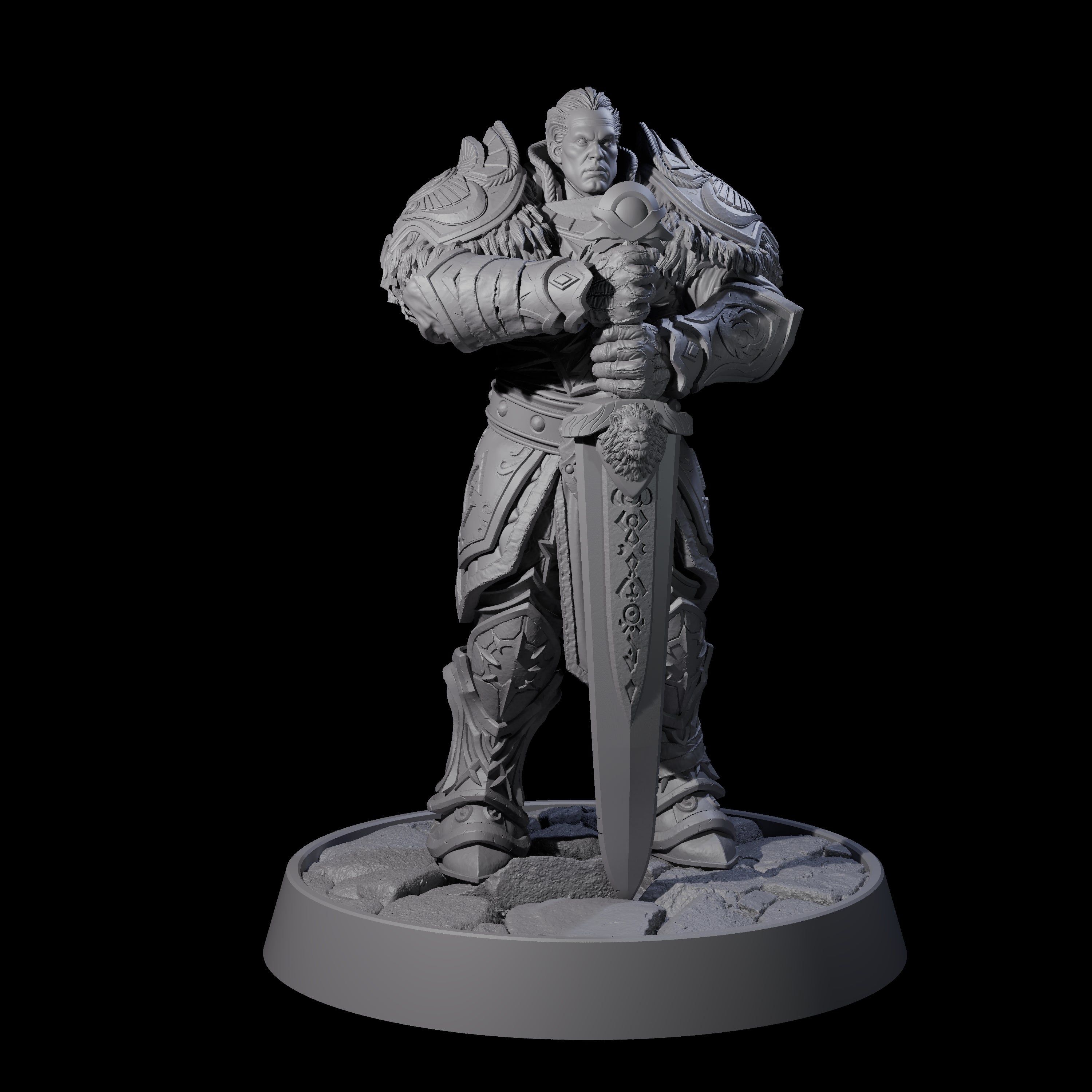 Holy Protector of the Flames K Miniature for Dungeons and Dragons, Pathfinder or other TTRPGs