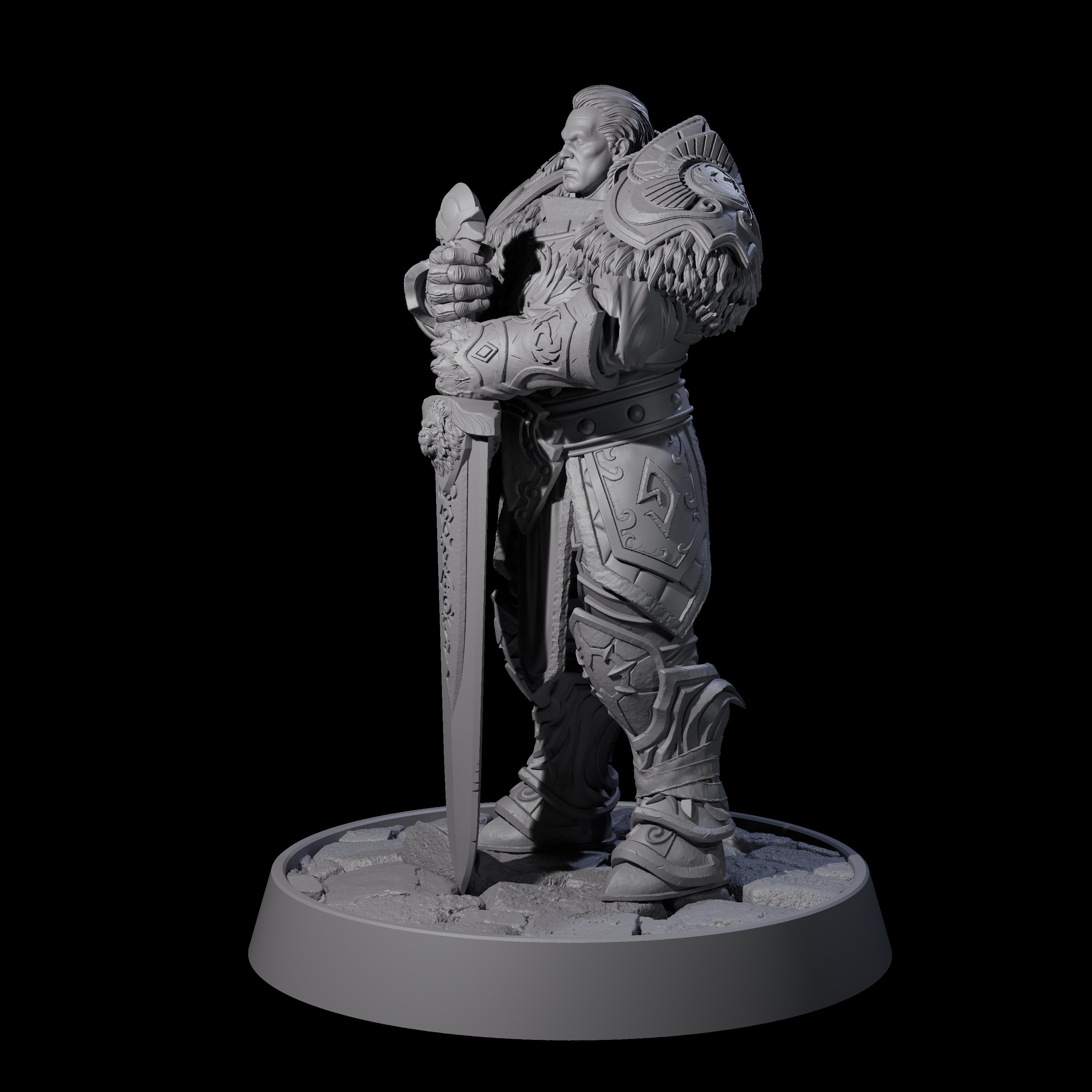 Holy Protector of the Flames K Miniature for Dungeons and Dragons, Pathfinder or other TTRPGs