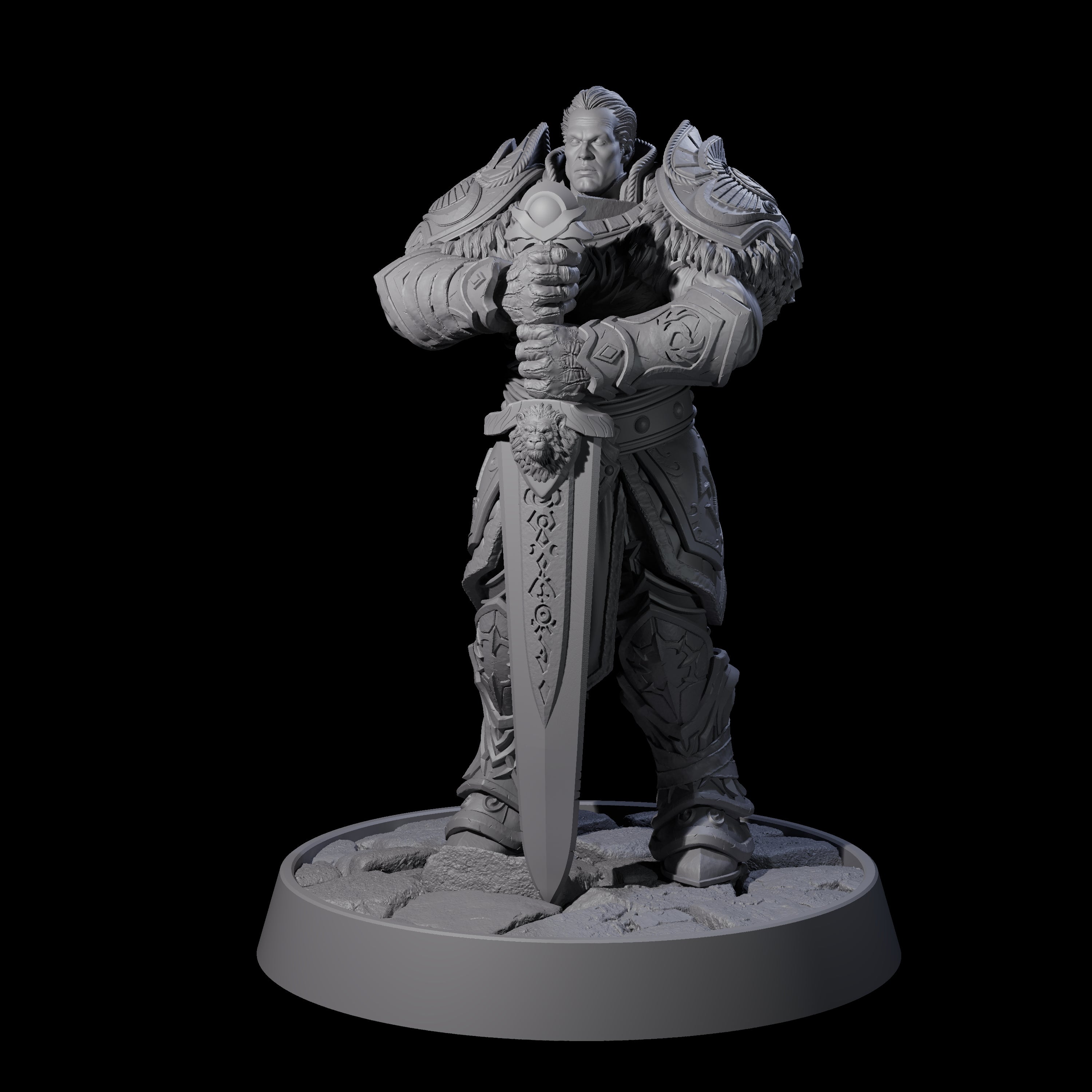 Holy Protector of the Flames K Miniature for Dungeons and Dragons, Pathfinder or other TTRPGs