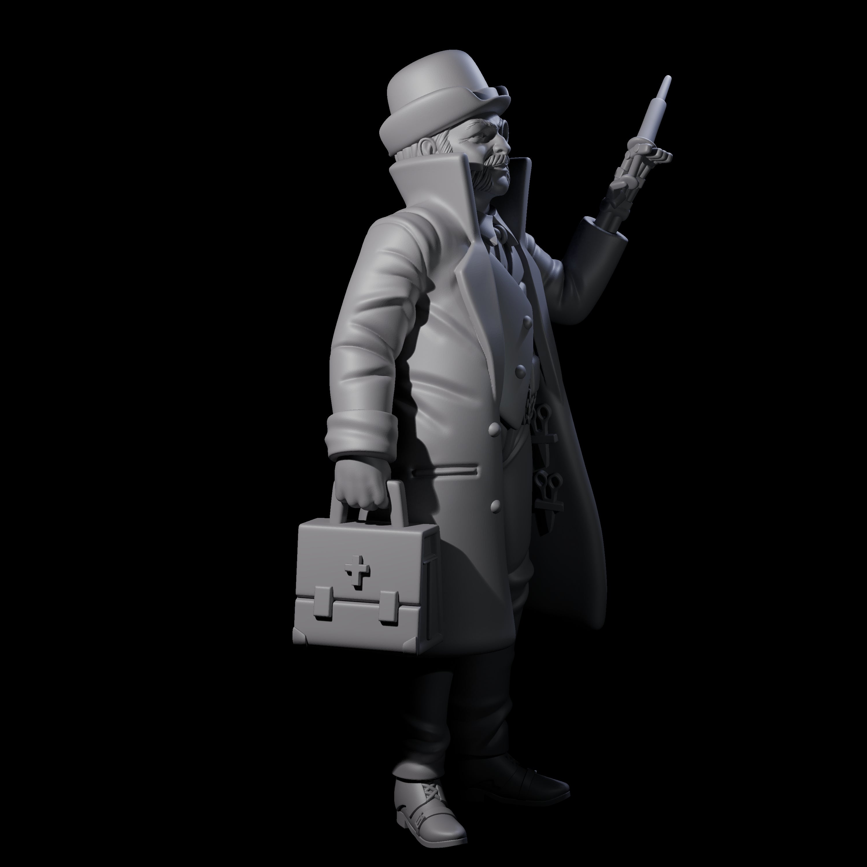 Home Calling Doctor Miniature for Dungeons and Dragons, Pathfinder or other TTRPGs