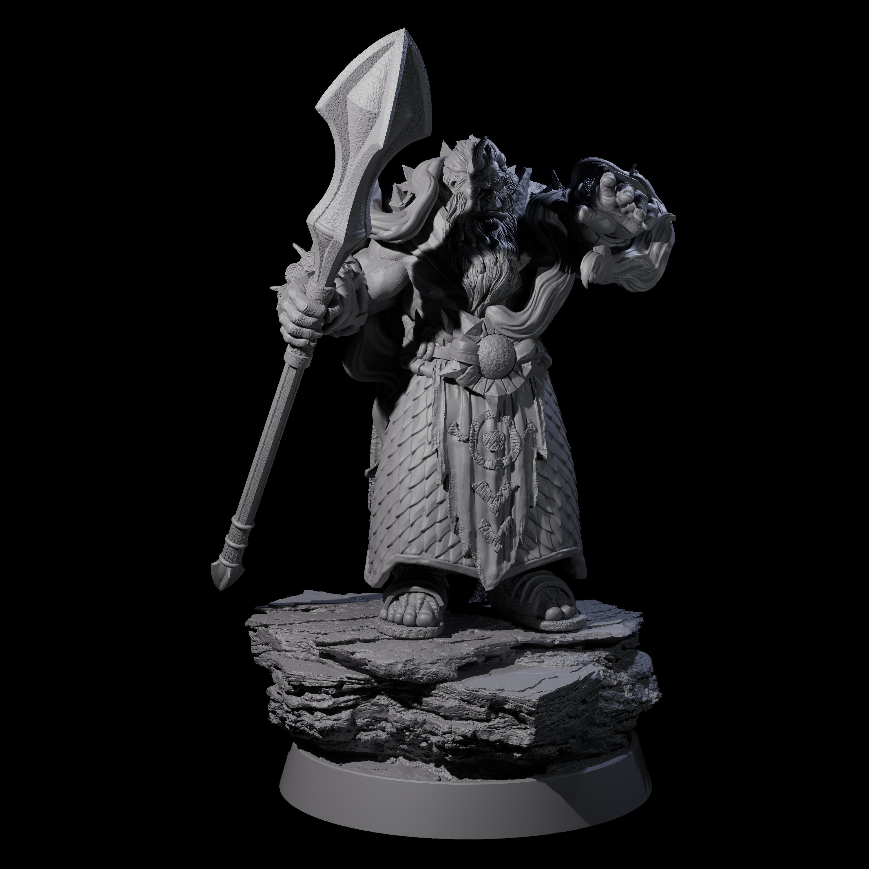 Honorable Orc of the East A Miniature for Dungeons and Dragons, Pathfinder or other TTRPGs