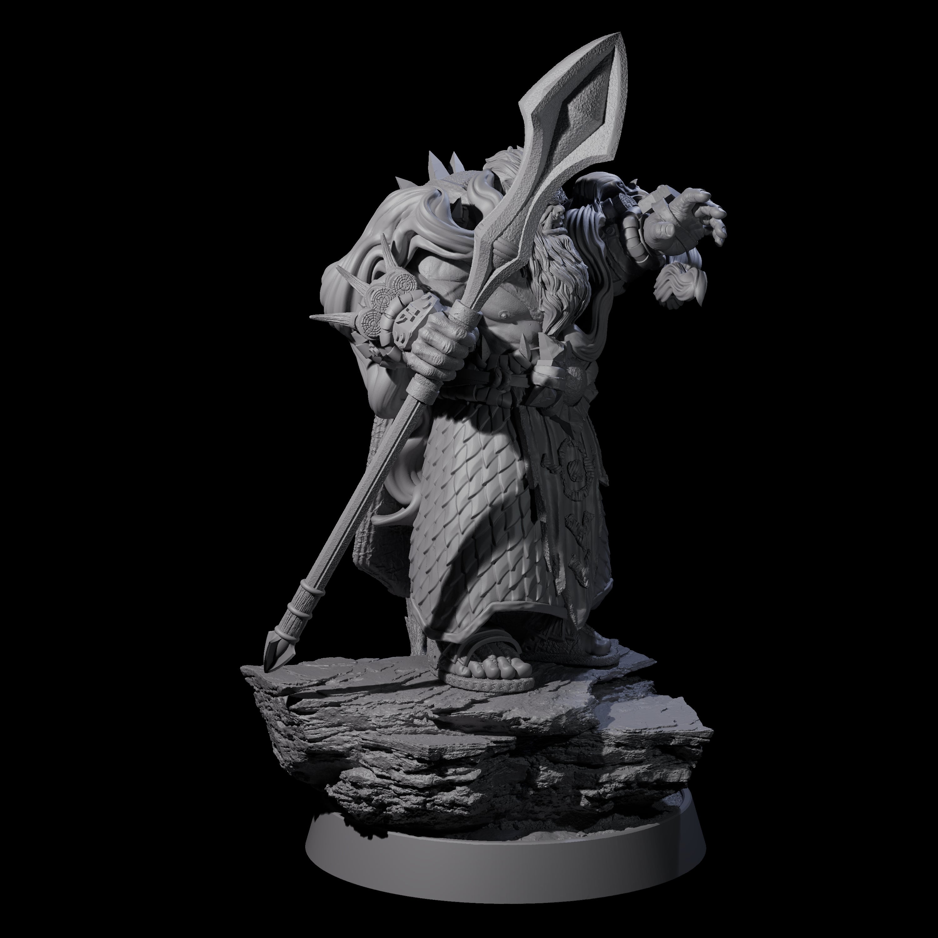 Honorable Orc of the East A Miniature for Dungeons and Dragons, Pathfinder or other TTRPGs