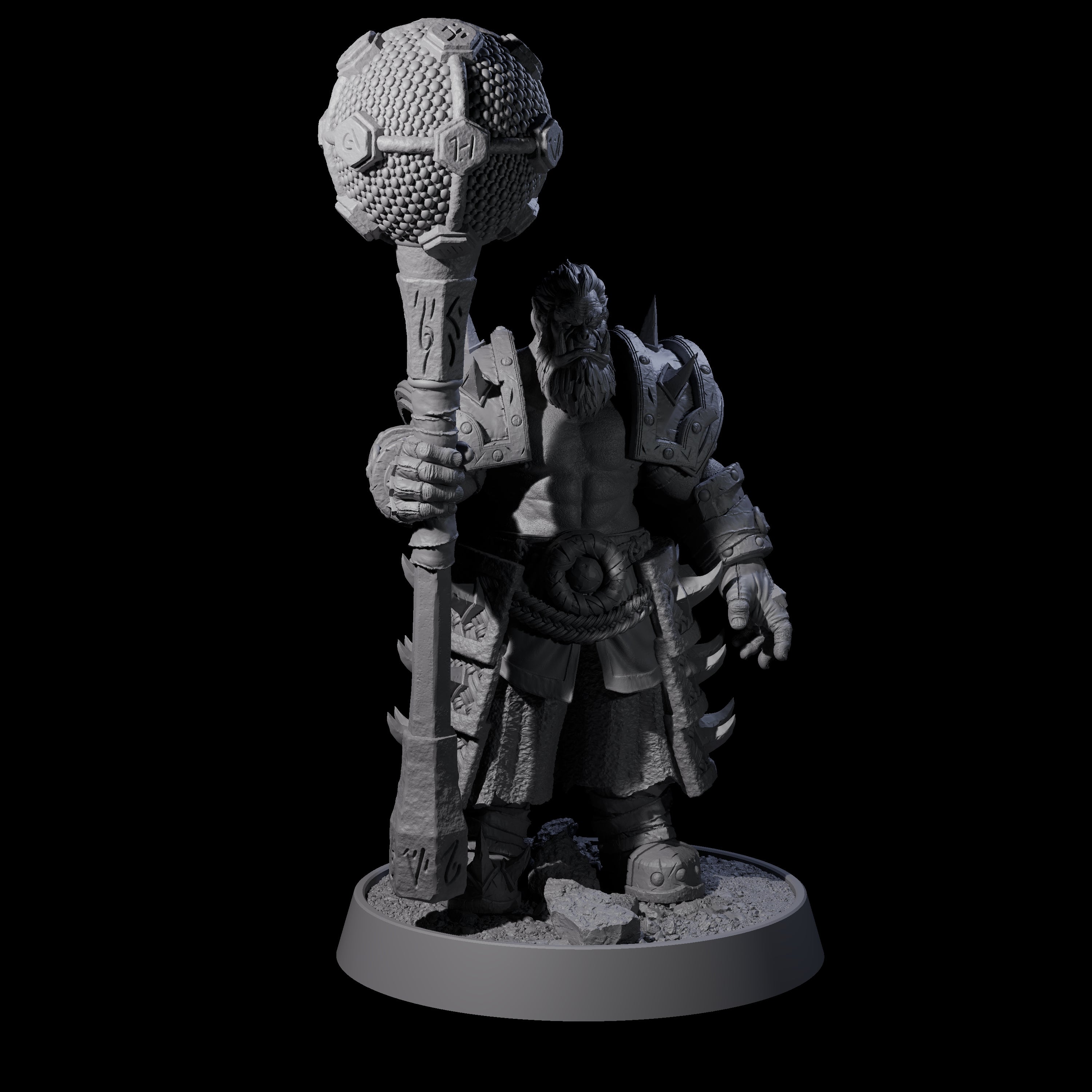 Honorable Orc of the East B Miniature for Dungeons and Dragons, Pathfinder or other TTRPGs