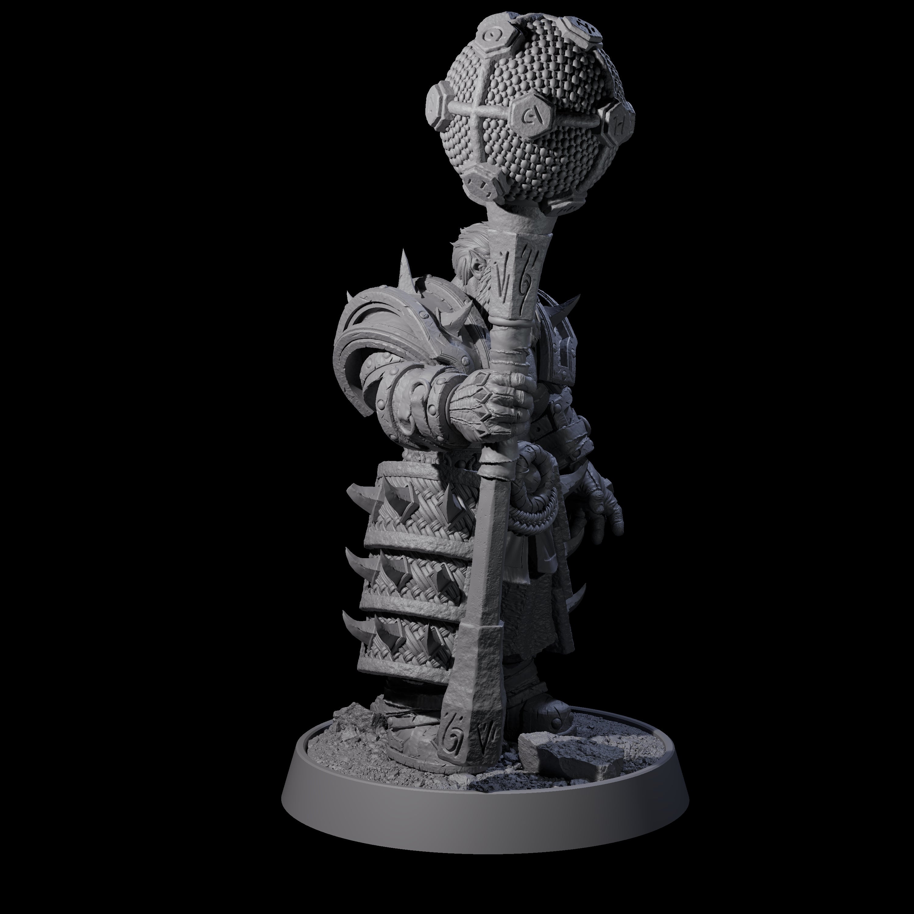 Honorable Orc of the East B Miniature for Dungeons and Dragons, Pathfinder or other TTRPGs