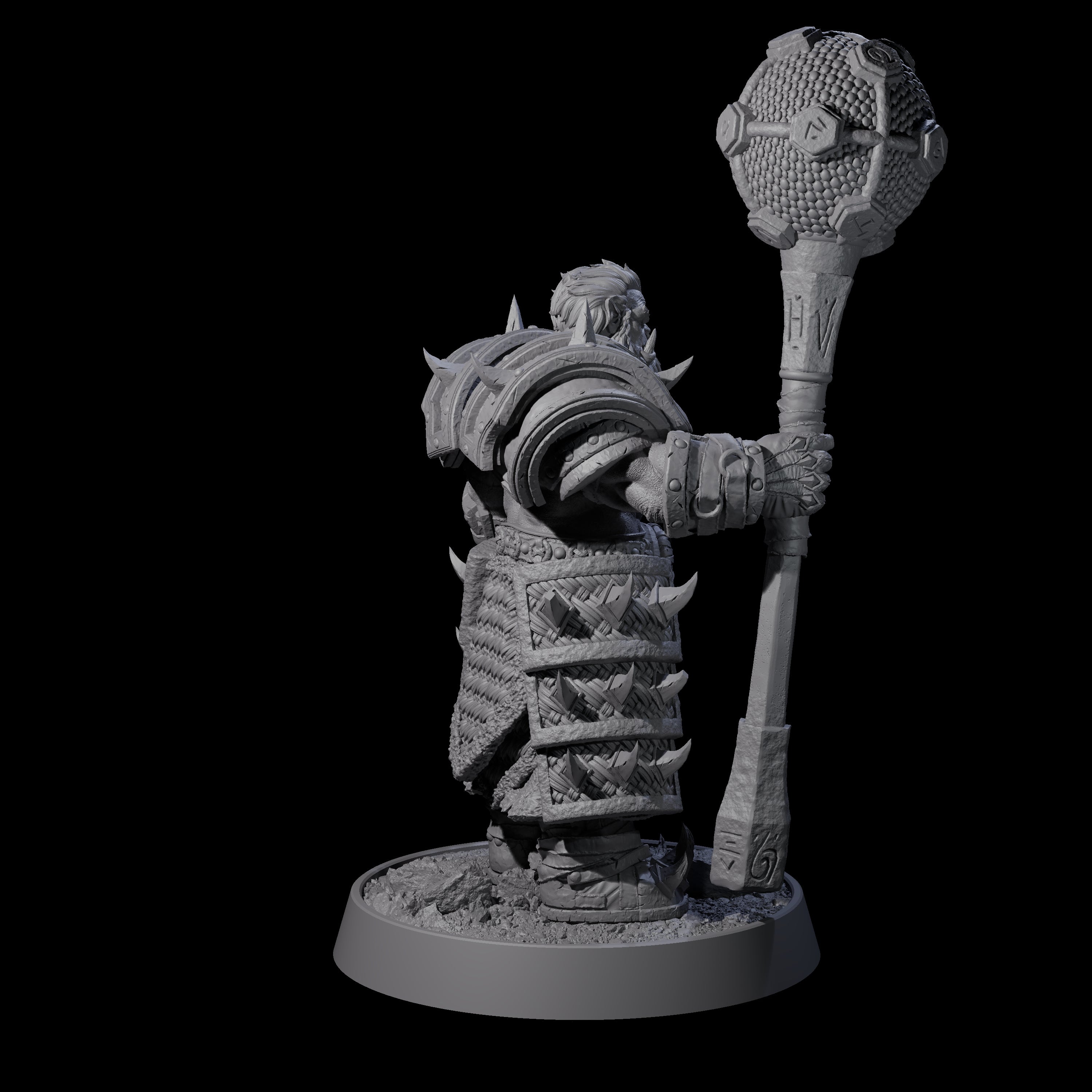 Honorable Orc of the East B Miniature for Dungeons and Dragons, Pathfinder or other TTRPGs