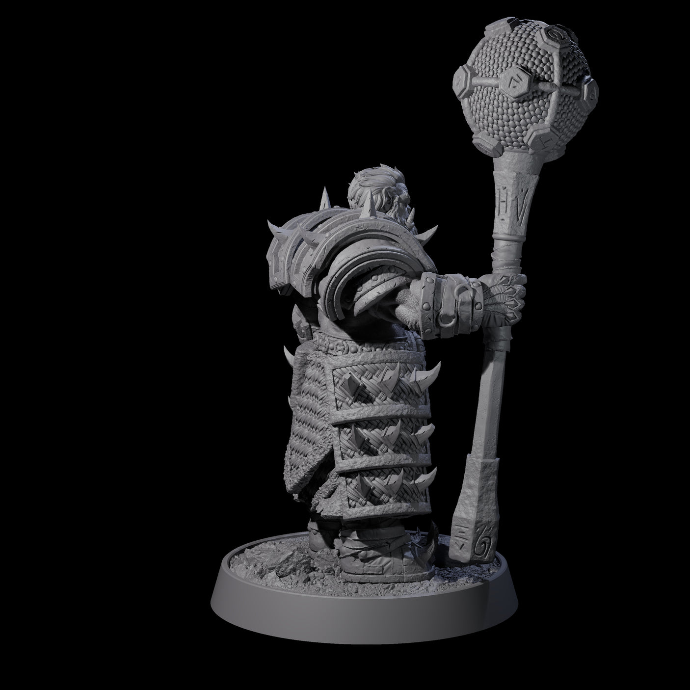 Honorable Orc of the East B Miniature for Dungeons and Dragons, Pathfinder or other TTRPGs