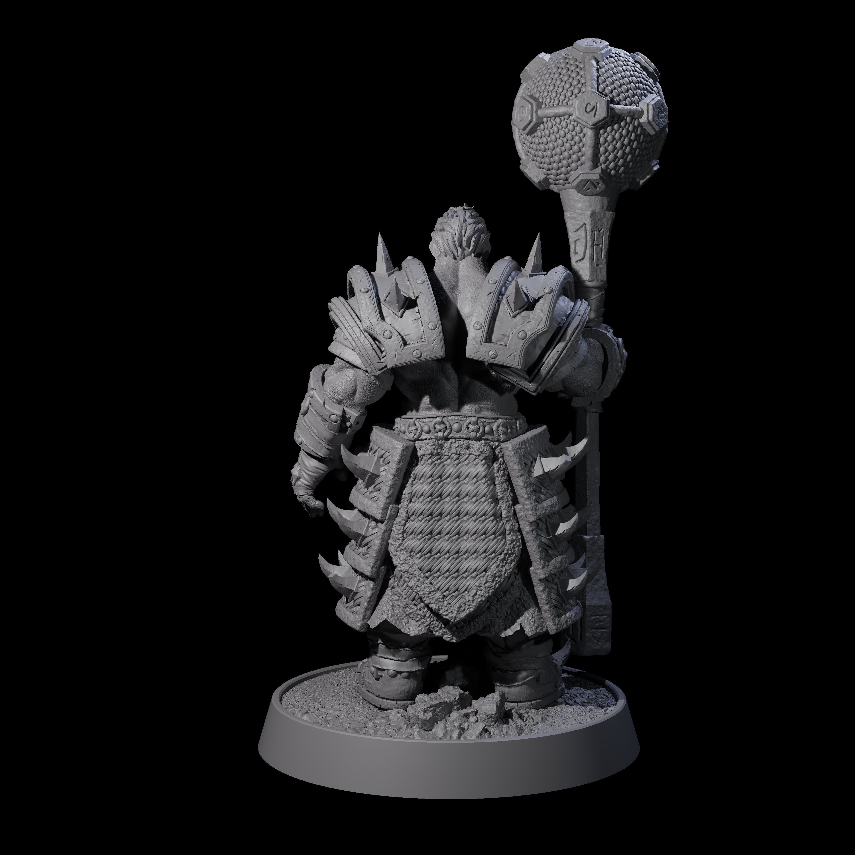 Honorable Orc of the East B Miniature for Dungeons and Dragons, Pathfinder or other TTRPGs