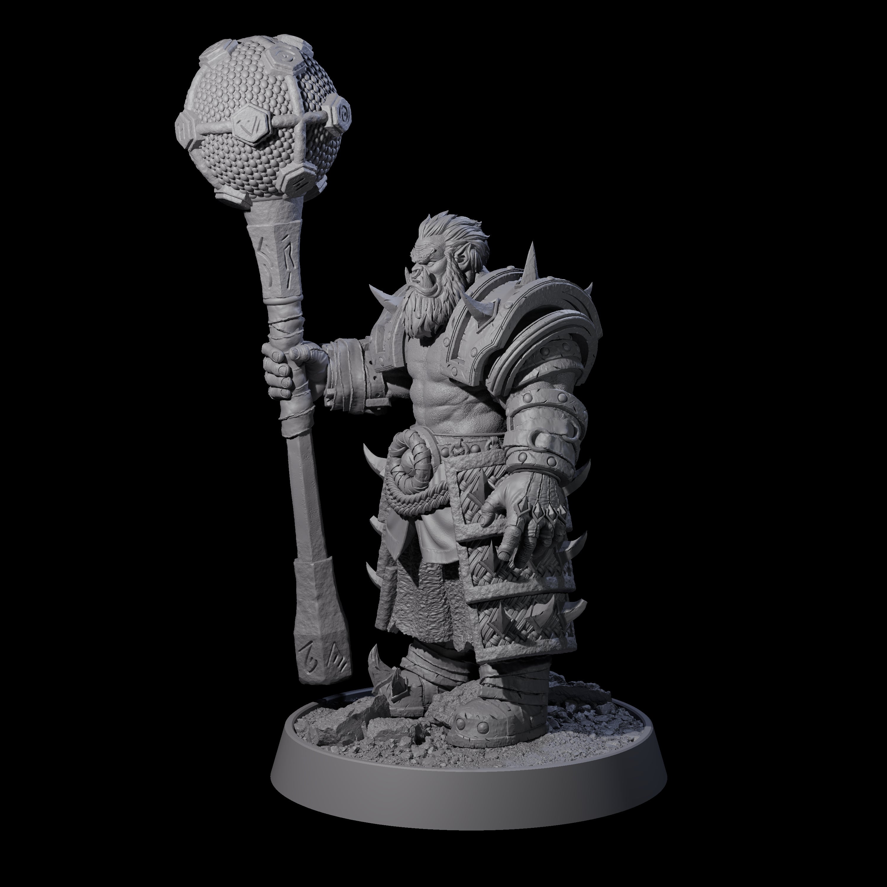 Honorable Orc of the East B Miniature for Dungeons and Dragons, Pathfinder or other TTRPGs