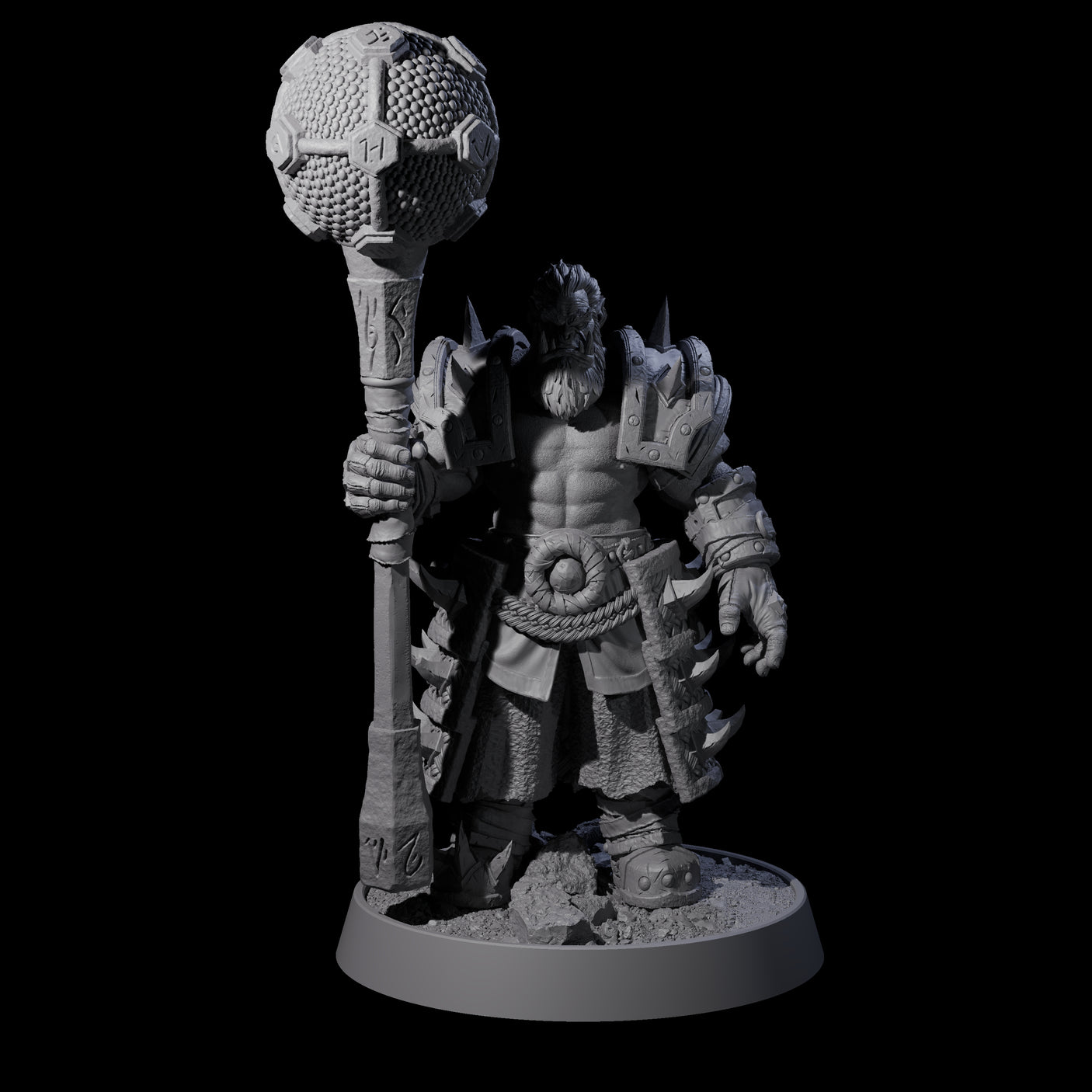 Honorable Orc of the East B Miniature for Dungeons and Dragons, Pathfinder or other TTRPGs