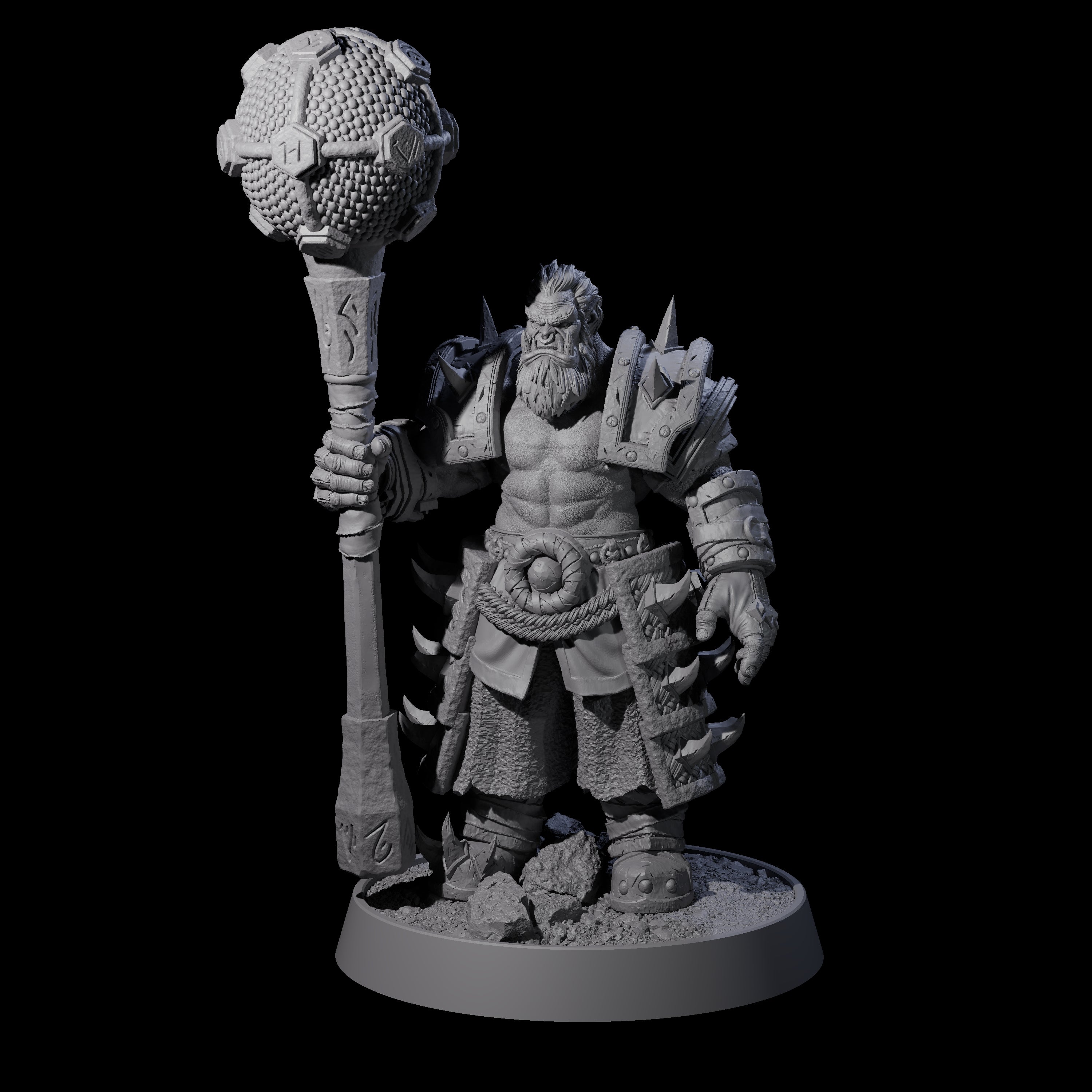 Honorable Orc of the East B Miniature for Dungeons and Dragons, Pathfinder or other TTRPGs