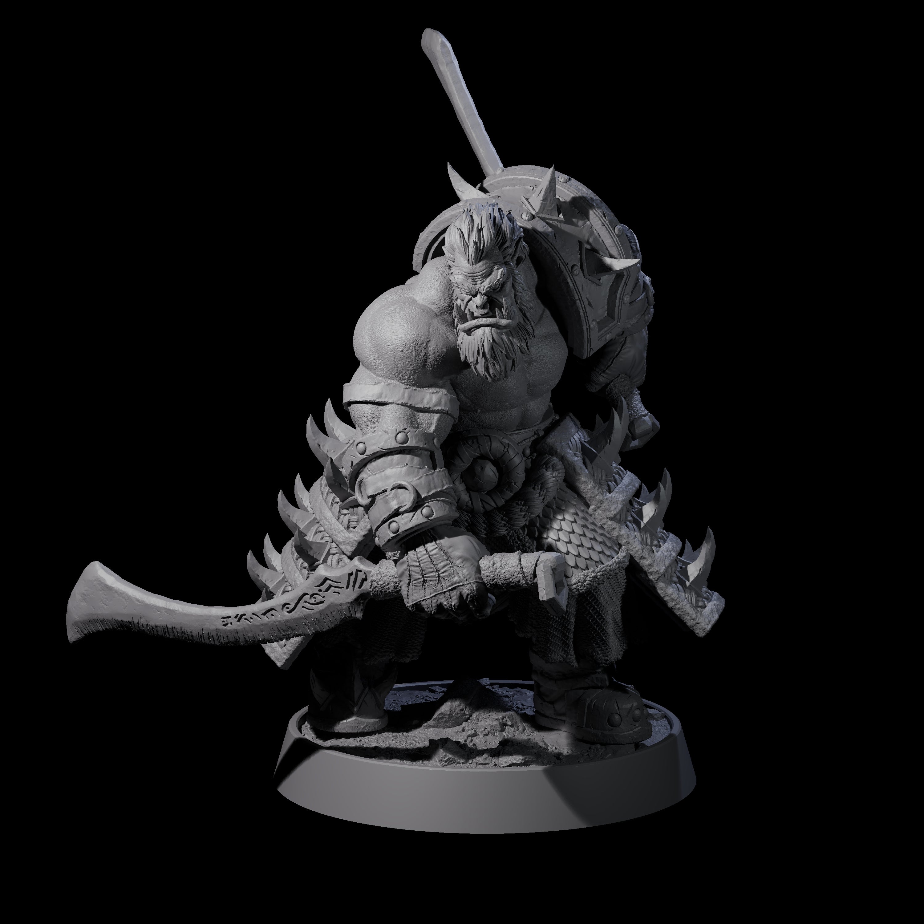 Honorable Orc of the East C Miniature for Dungeons and Dragons, Pathfinder or other TTRPGs