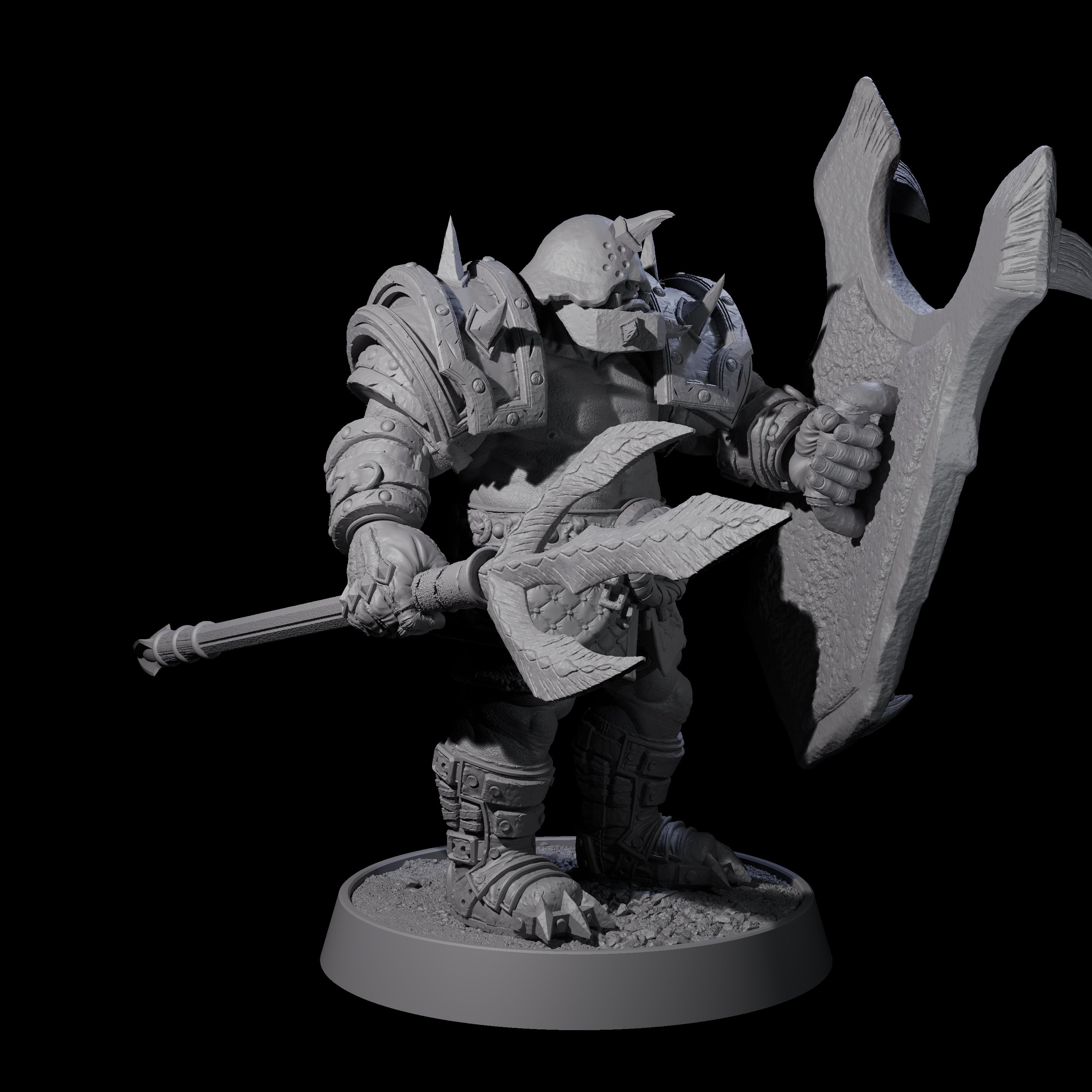 Honorable Orc of the East E Miniature for Dungeons and Dragons, Pathfinder or other TTRPGs