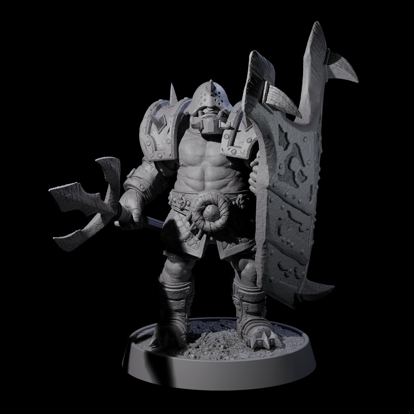 Honorable Orc of the East E Miniature for Dungeons and Dragons, Pathfinder or other TTRPGs