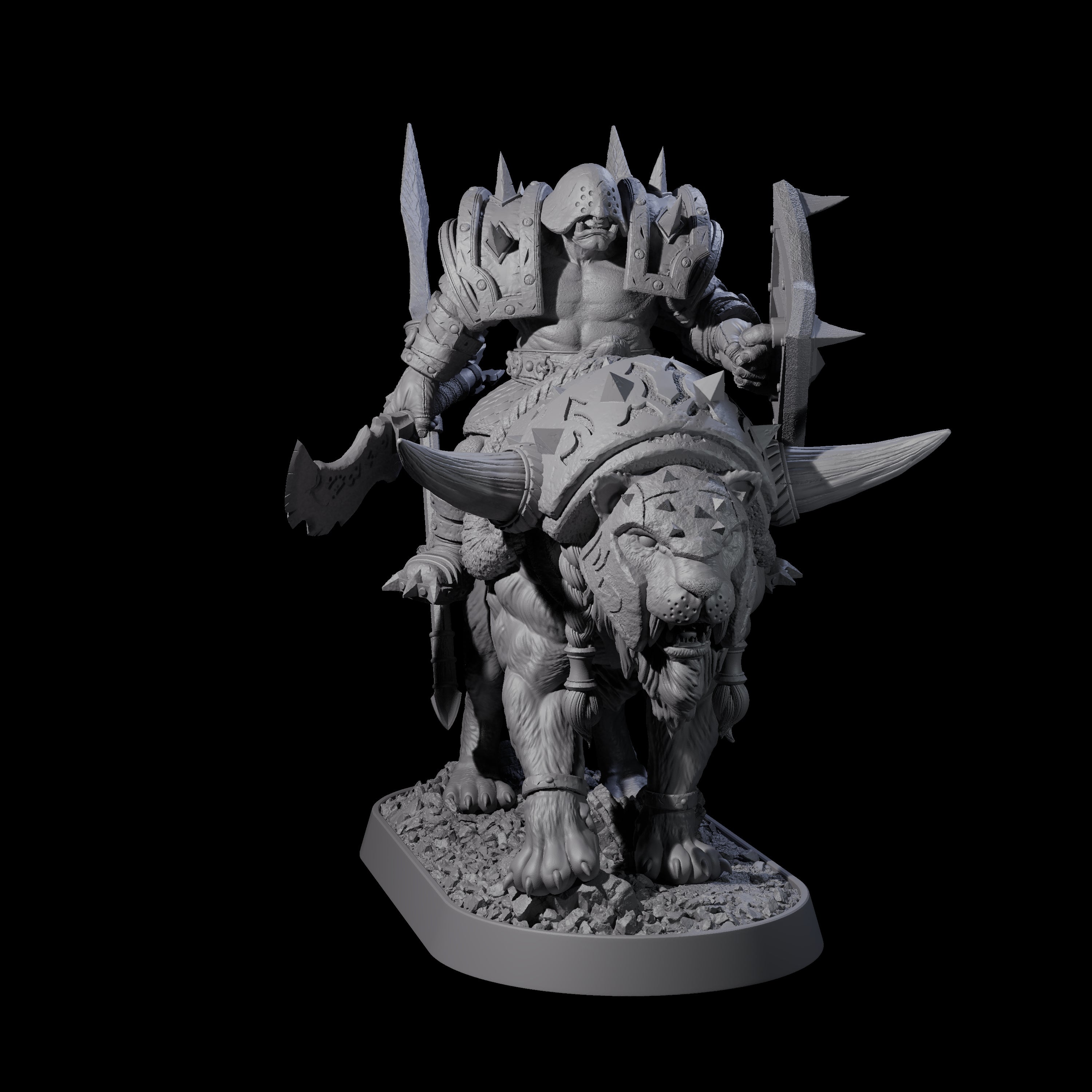 Honorable Orc of the East F Miniature for Dungeons and Dragons, Pathfinder or other TTRPGs