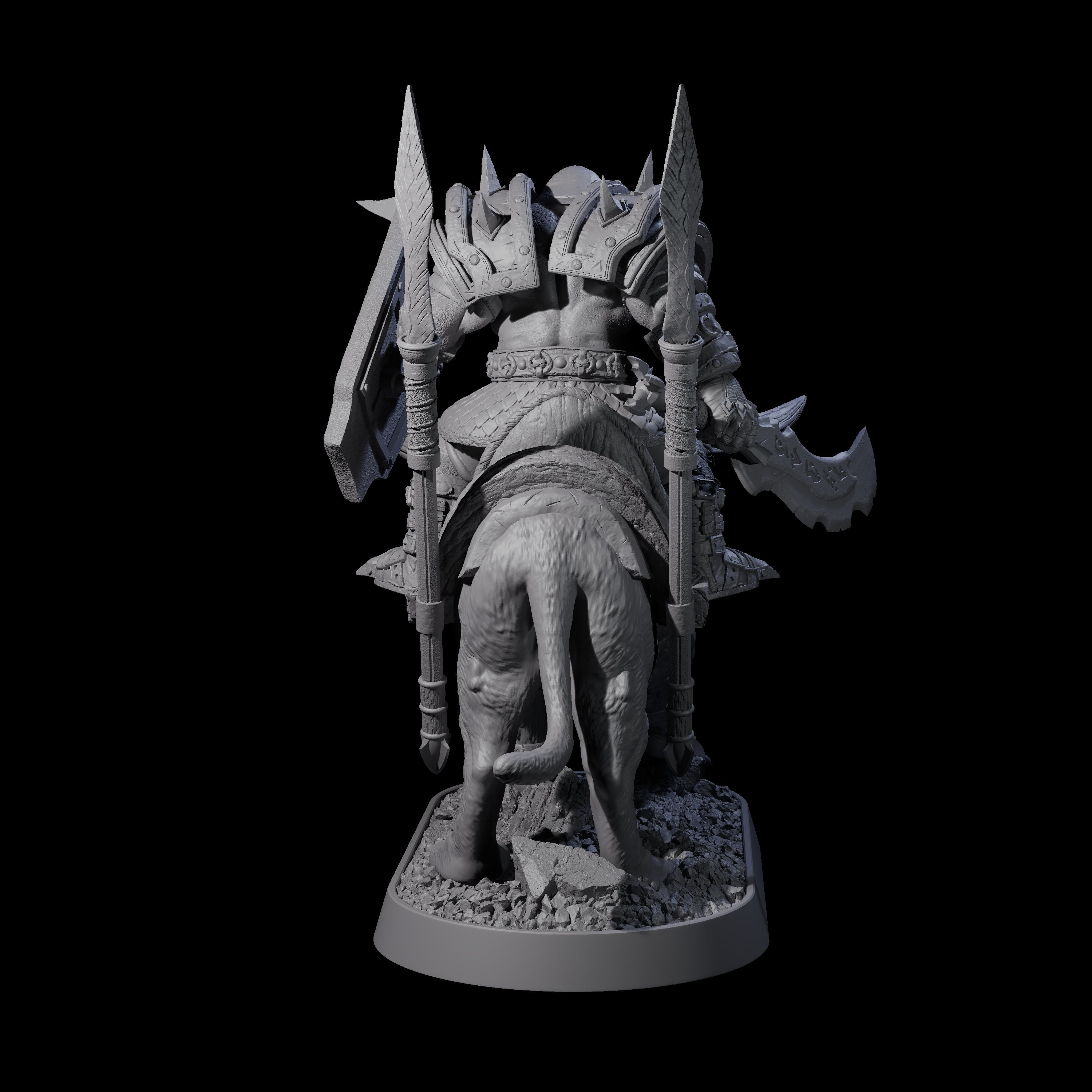 Honorable Orc of the East F Miniature for Dungeons and Dragons, Pathfinder or other TTRPGs