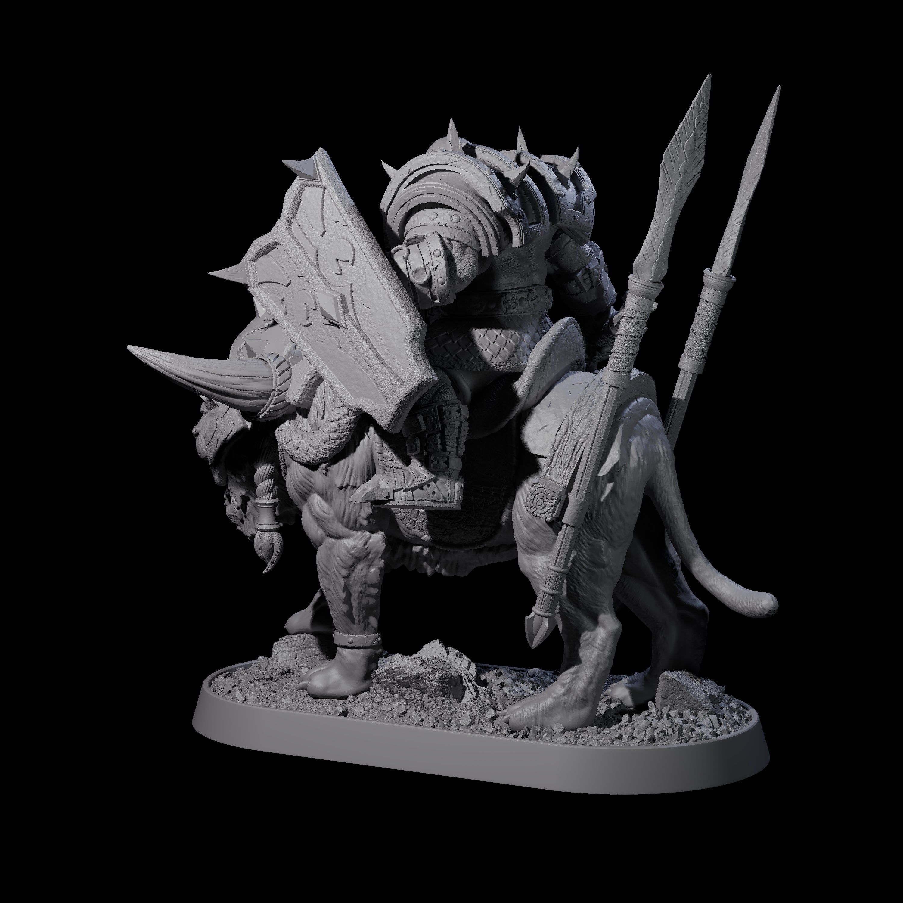 Honorable Orc of the East F Miniature for Dungeons and Dragons, Pathfinder or other TTRPGs