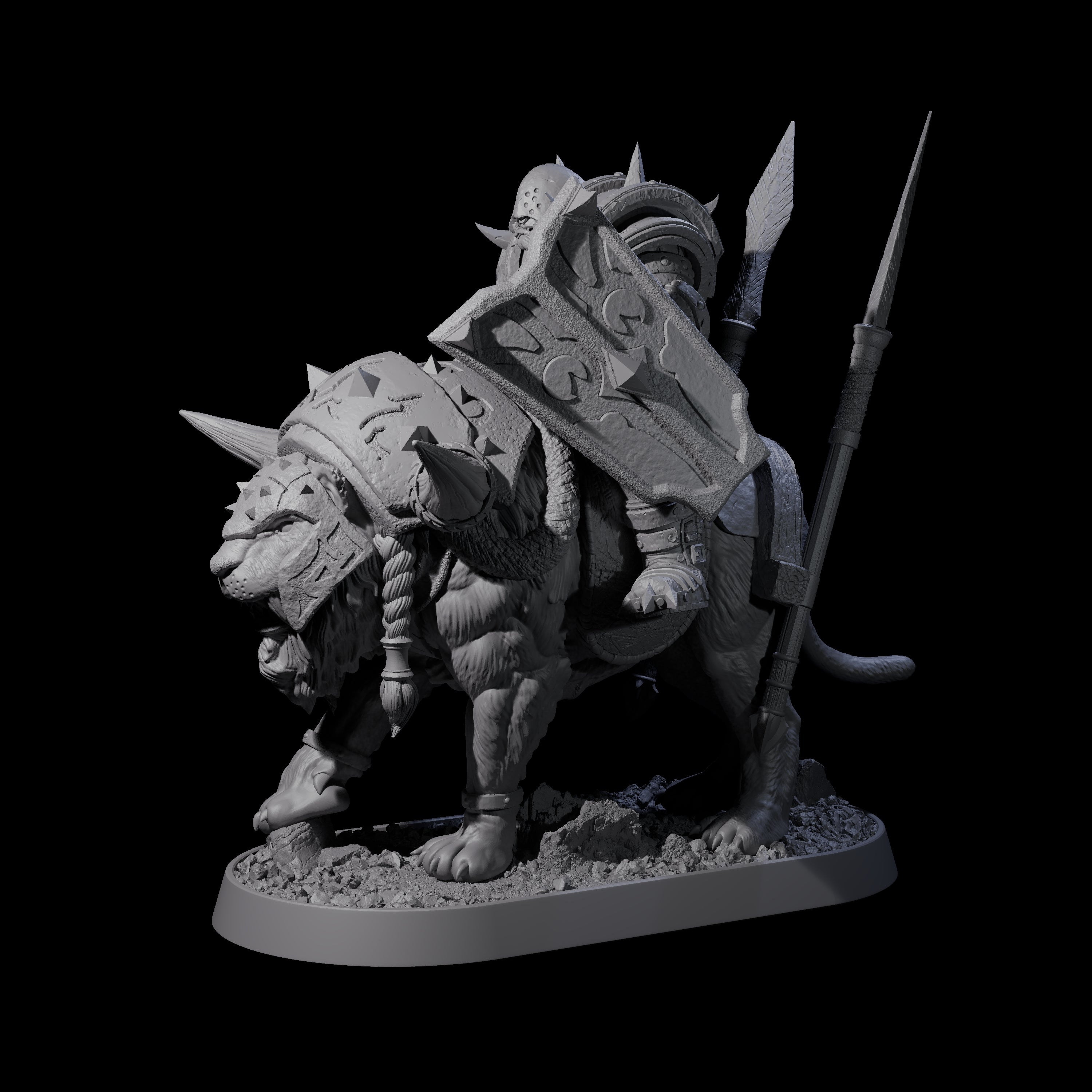 Honorable Orc of the East F Miniature for Dungeons and Dragons, Pathfinder or other TTRPGs