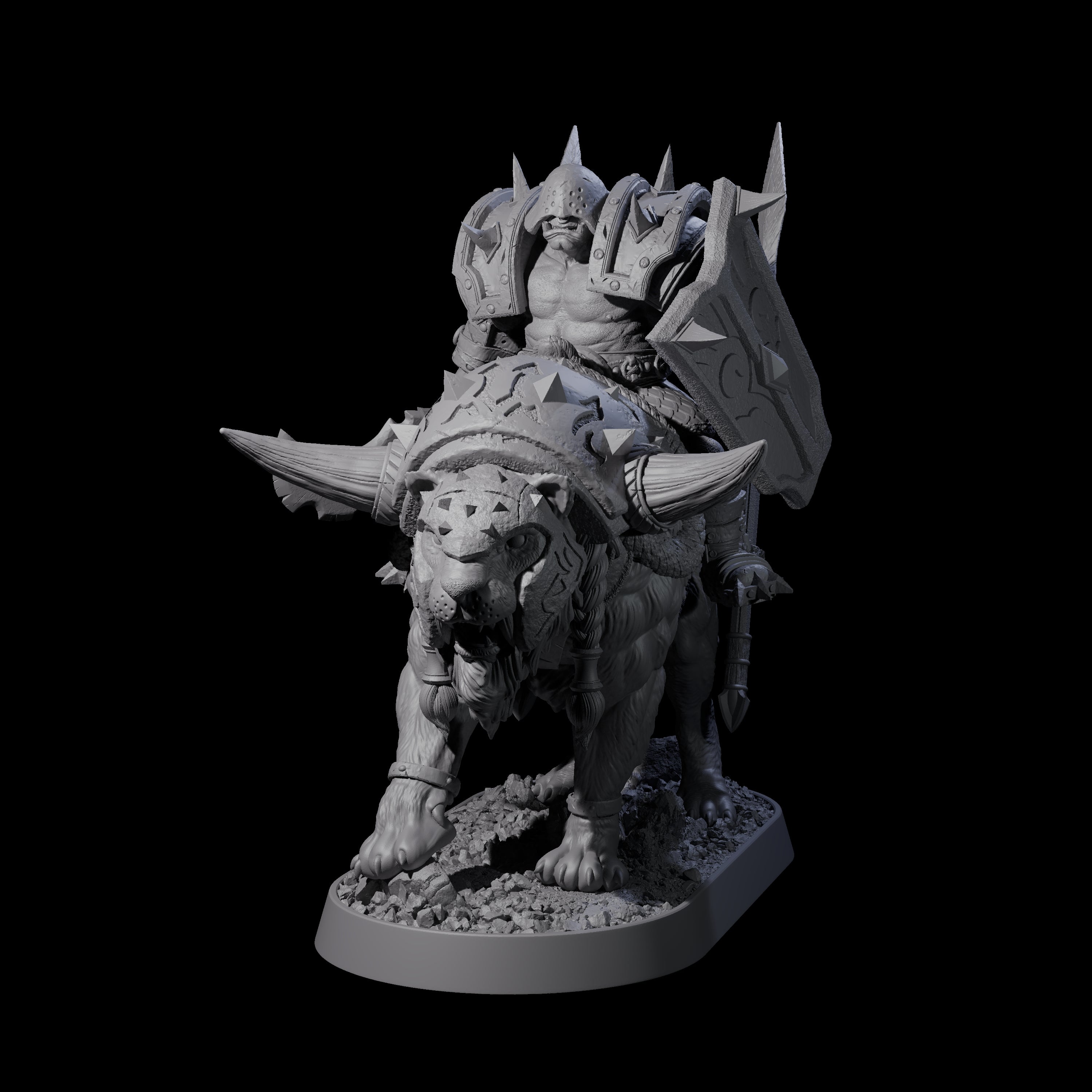 Honorable Orc of the East F Miniature for Dungeons and Dragons, Pathfinder or other TTRPGs