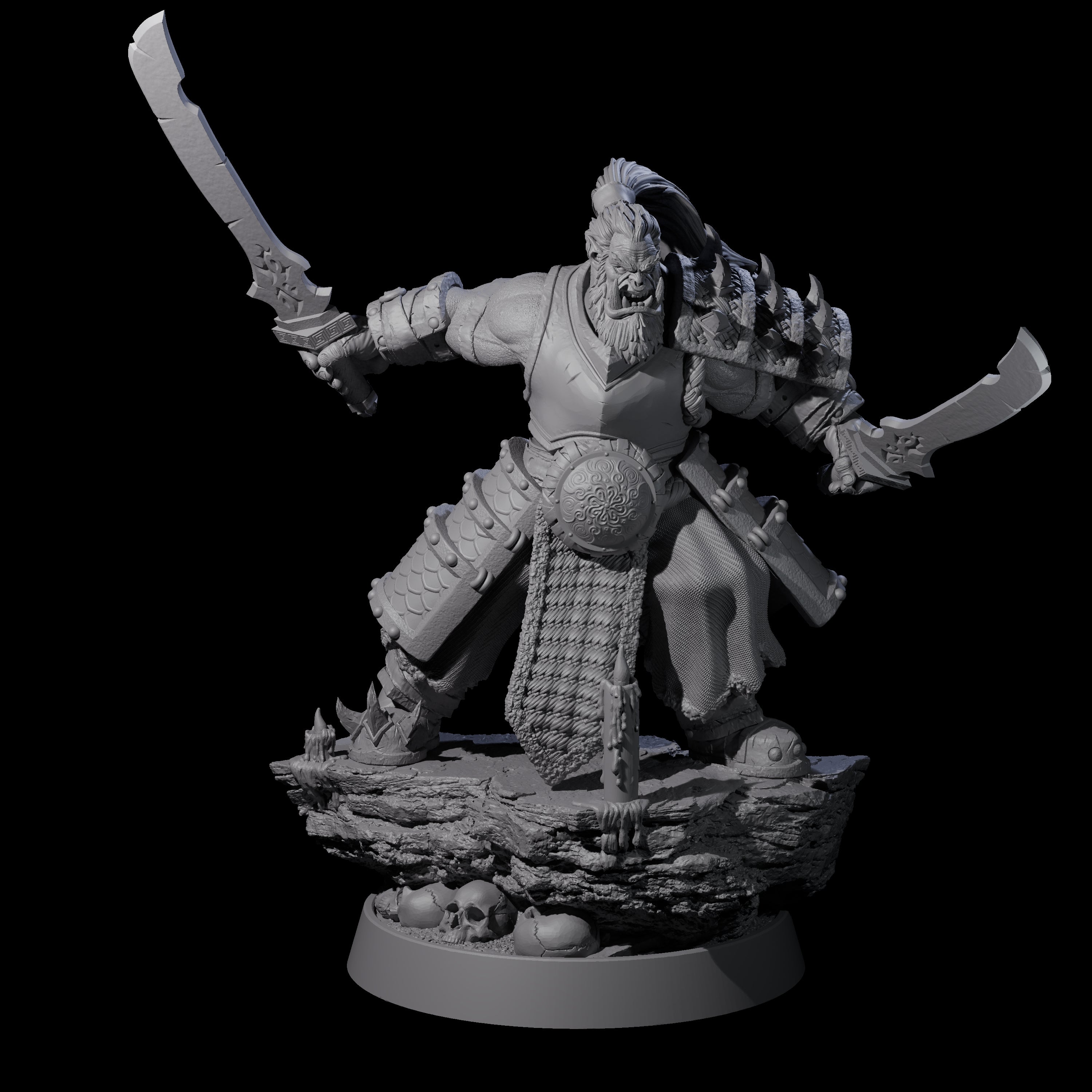 Honorable Orc of the East G Miniature for Dungeons and Dragons, Pathfinder or other TTRPGs