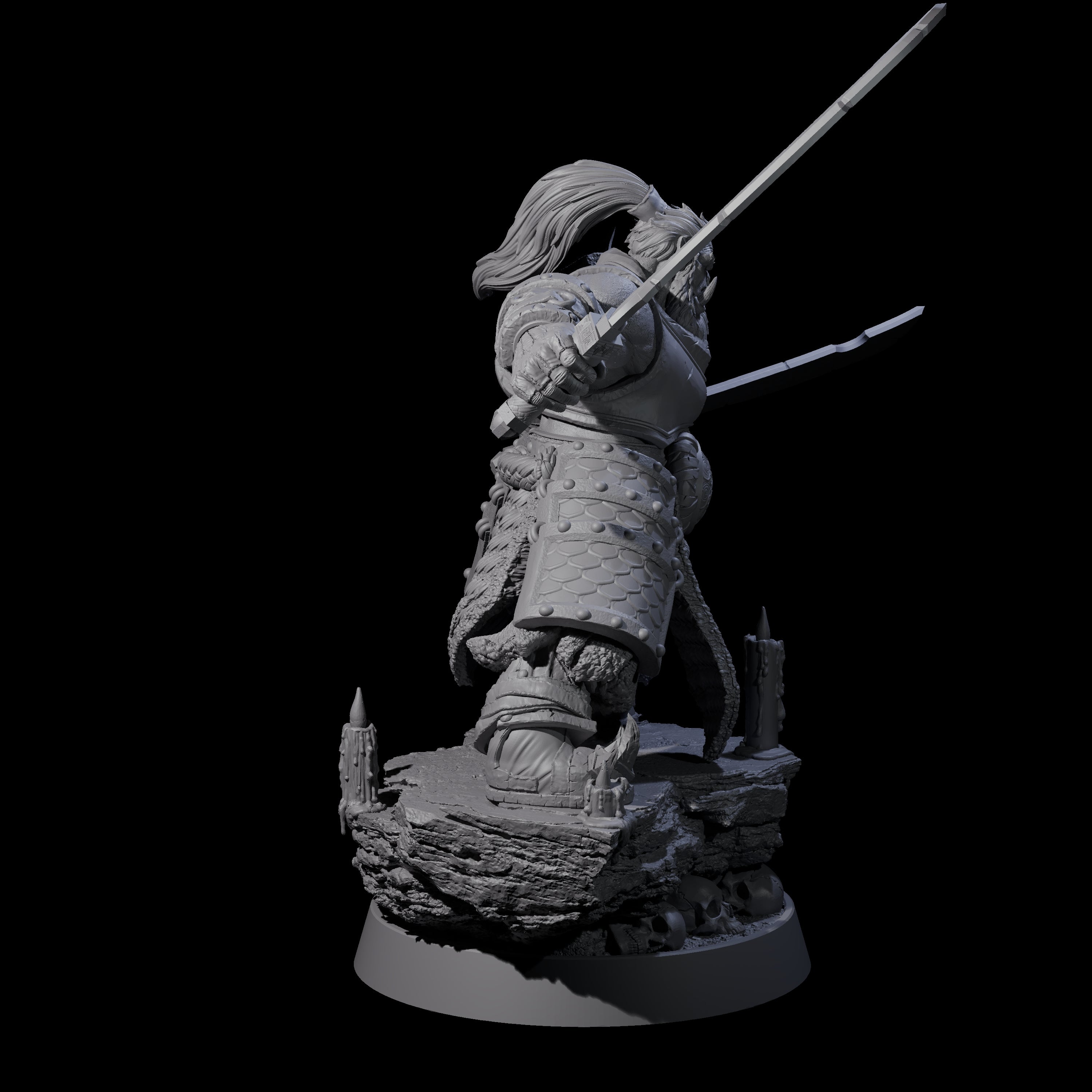 Honorable Orc of the East G Miniature for Dungeons and Dragons, Pathfinder or other TTRPGs