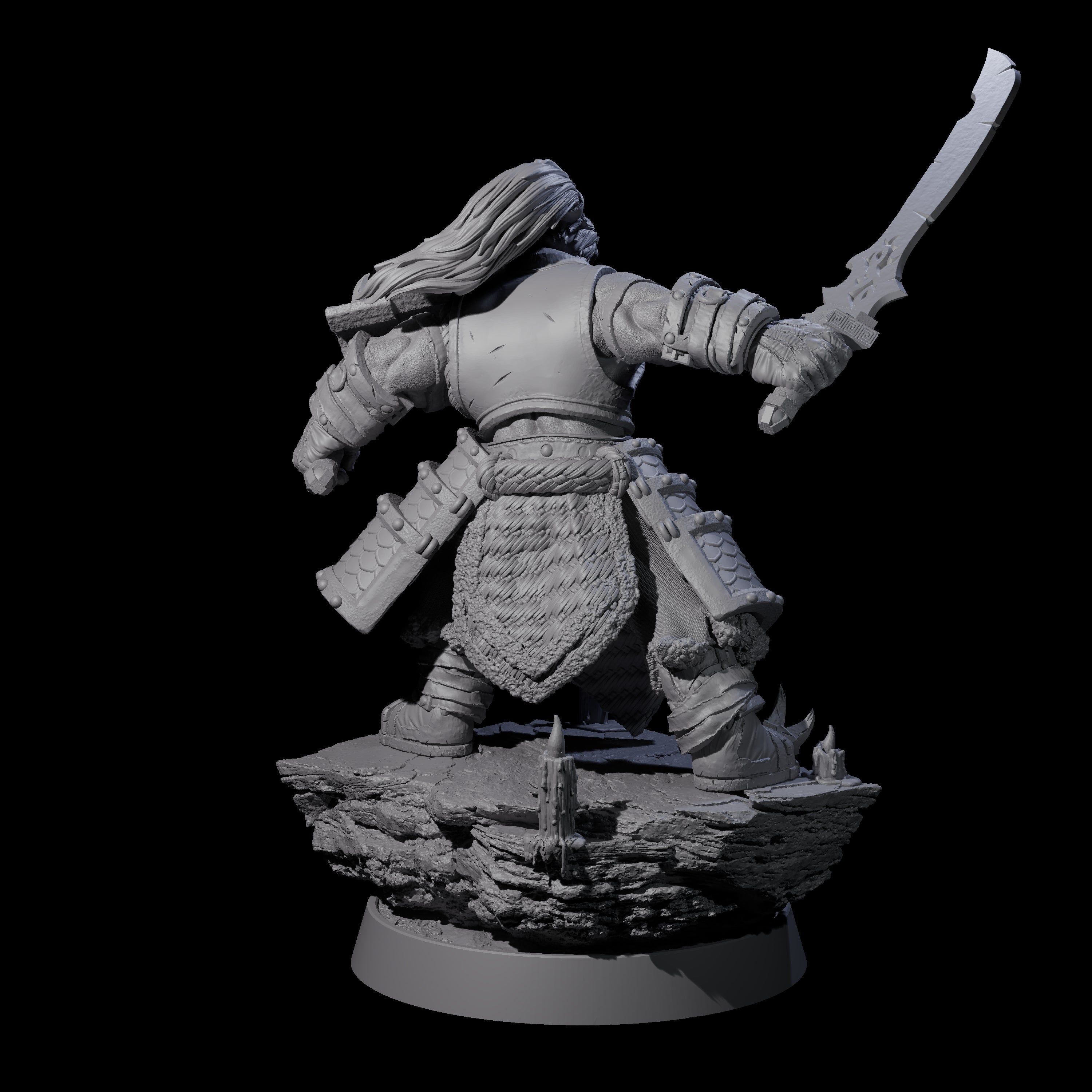 Honorable Orc of the East G Miniature for Dungeons and Dragons, Pathfinder or other TTRPGs