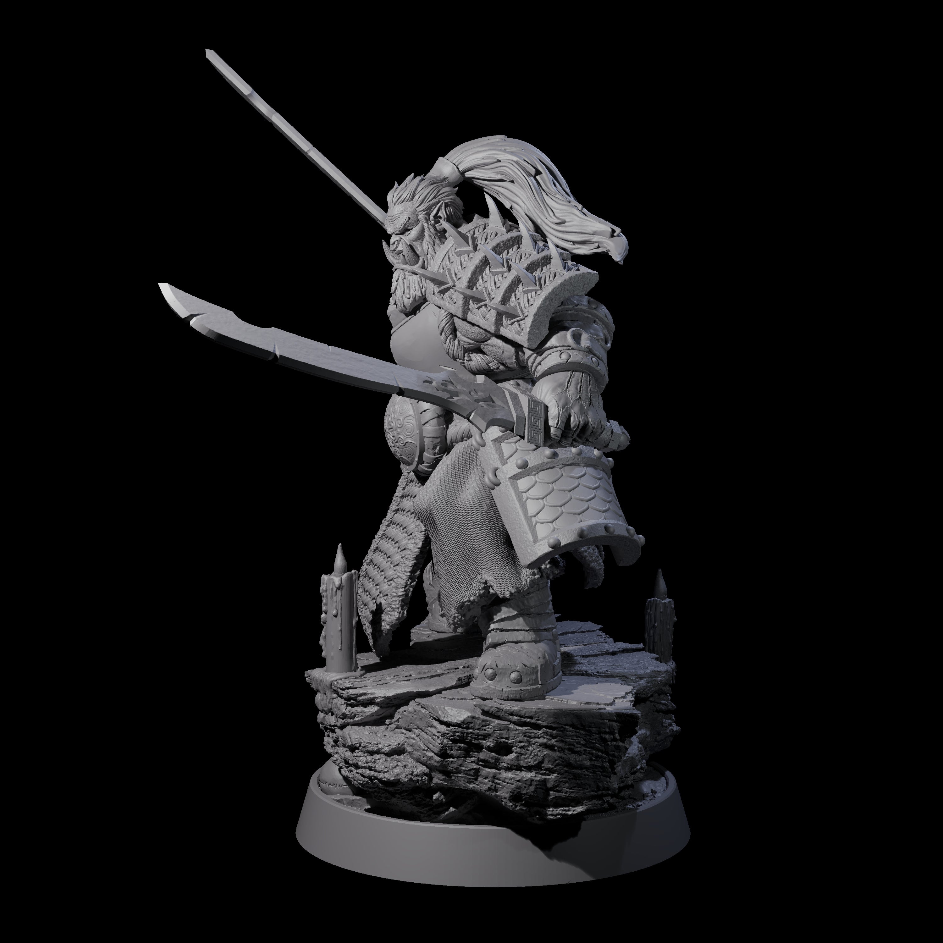 Honorable Orc of the East G Miniature for Dungeons and Dragons, Pathfinder or other TTRPGs