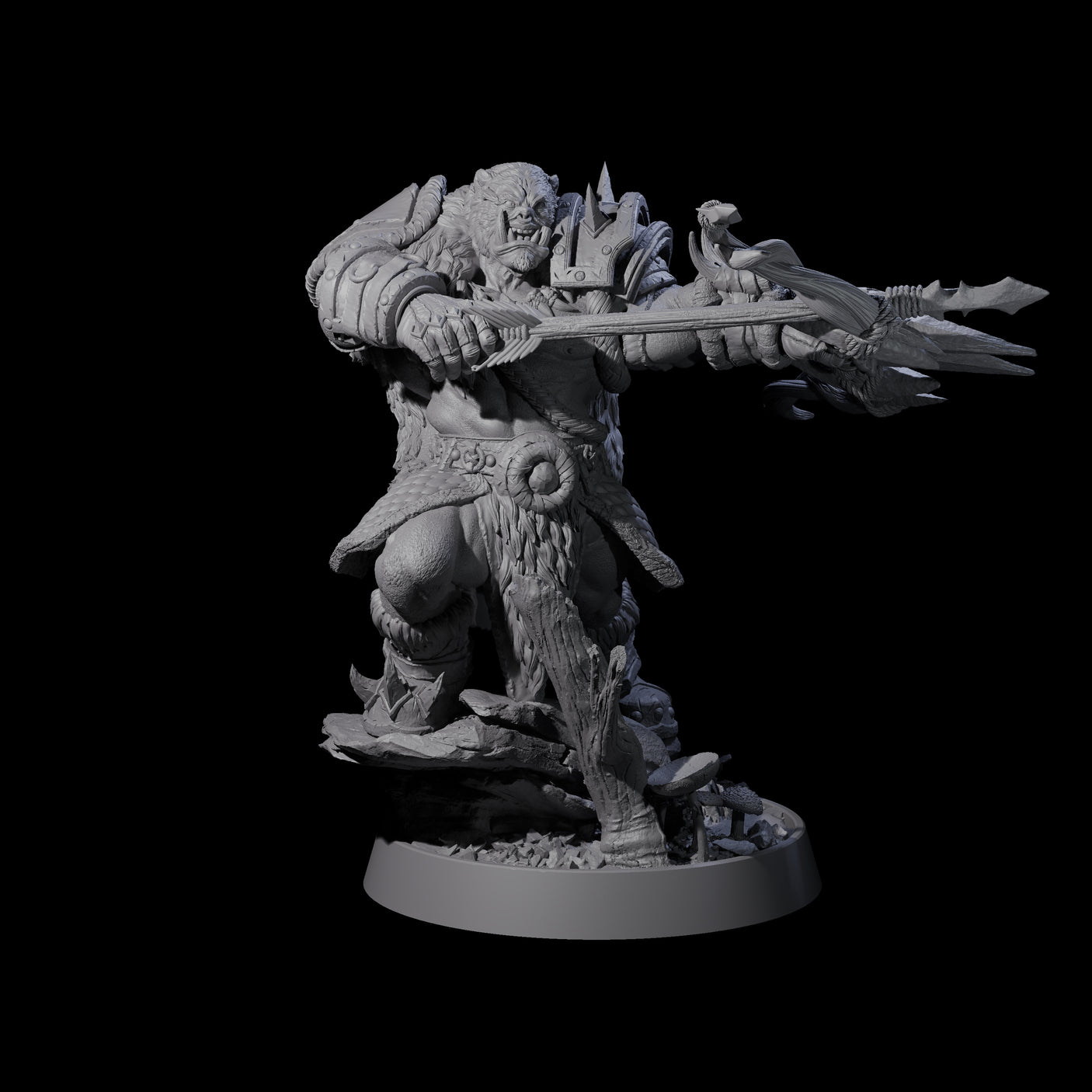 Honorable Orc of the East I Miniature for Dungeons and Dragons, Pathfinder or other TTRPGs