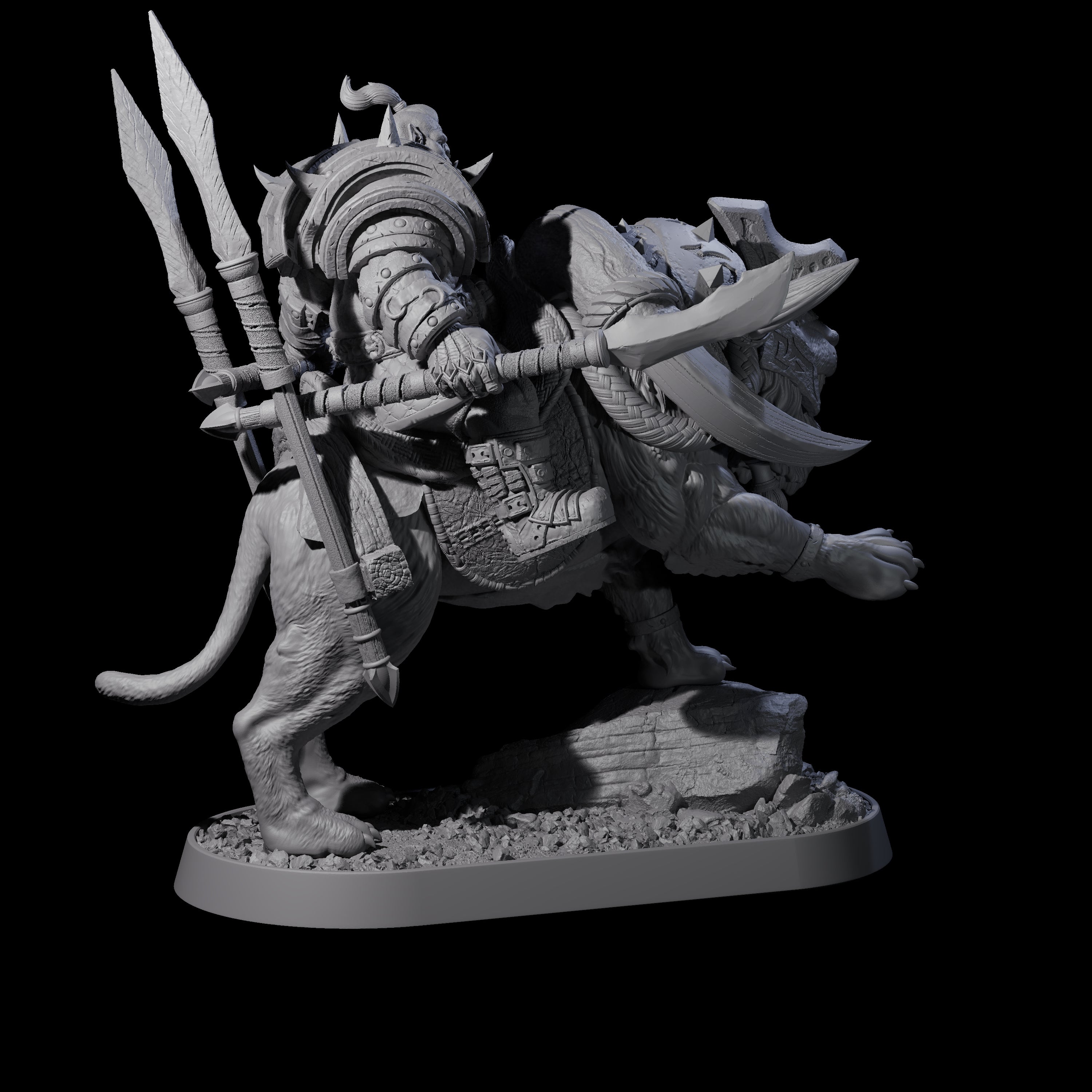 Honorable Orc of the East J Miniature for Dungeons and Dragons, Pathfinder or other TTRPGs