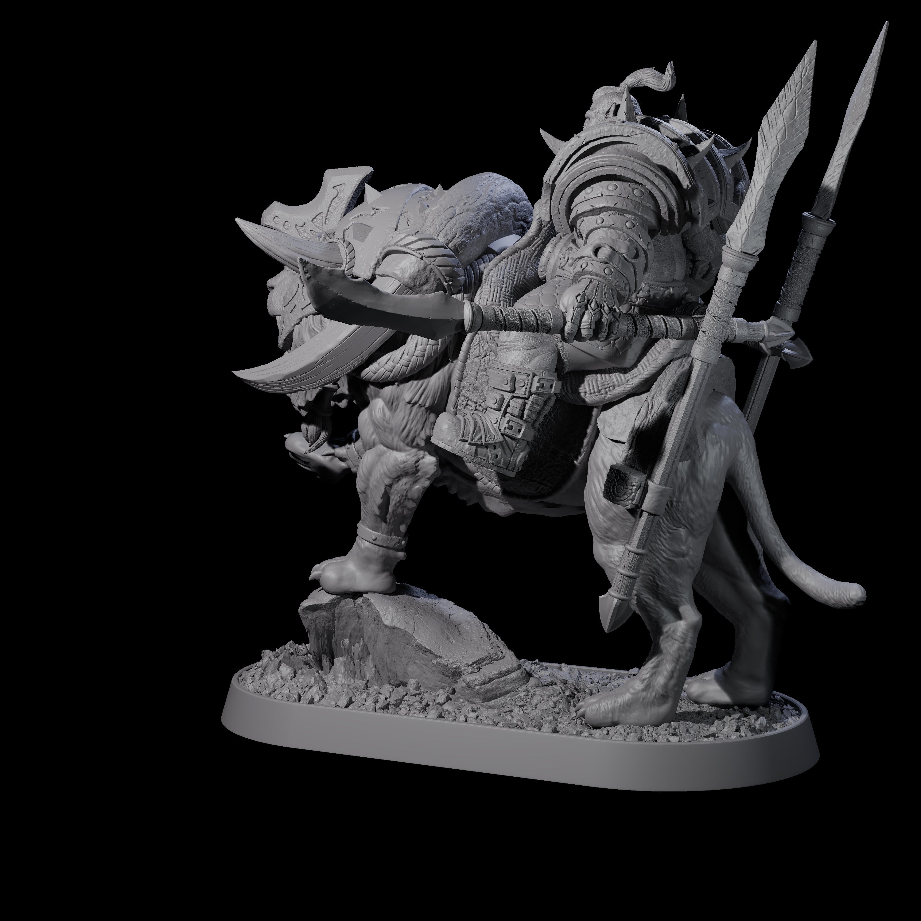 Honorable Orc of the East J Miniature for Dungeons and Dragons, Pathfinder or other TTRPGs