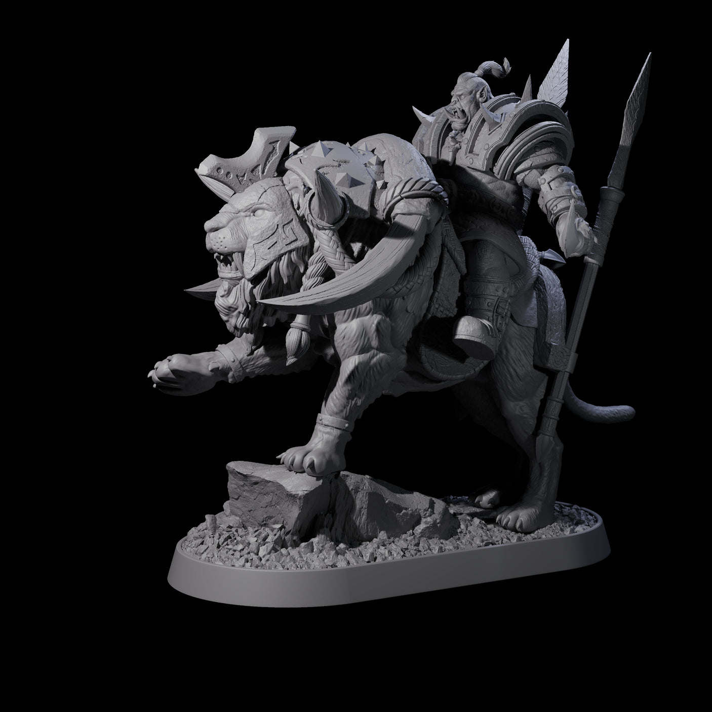 Honorable Orc of the East J Miniature for Dungeons and Dragons, Pathfinder or other TTRPGs