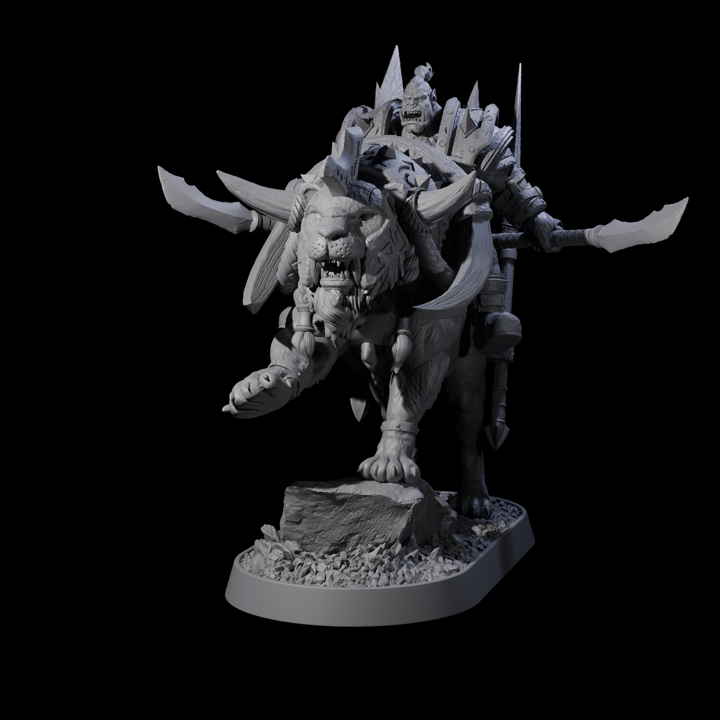 Honorable Orc of the East J Miniature for Dungeons and Dragons, Pathfinder or other TTRPGs