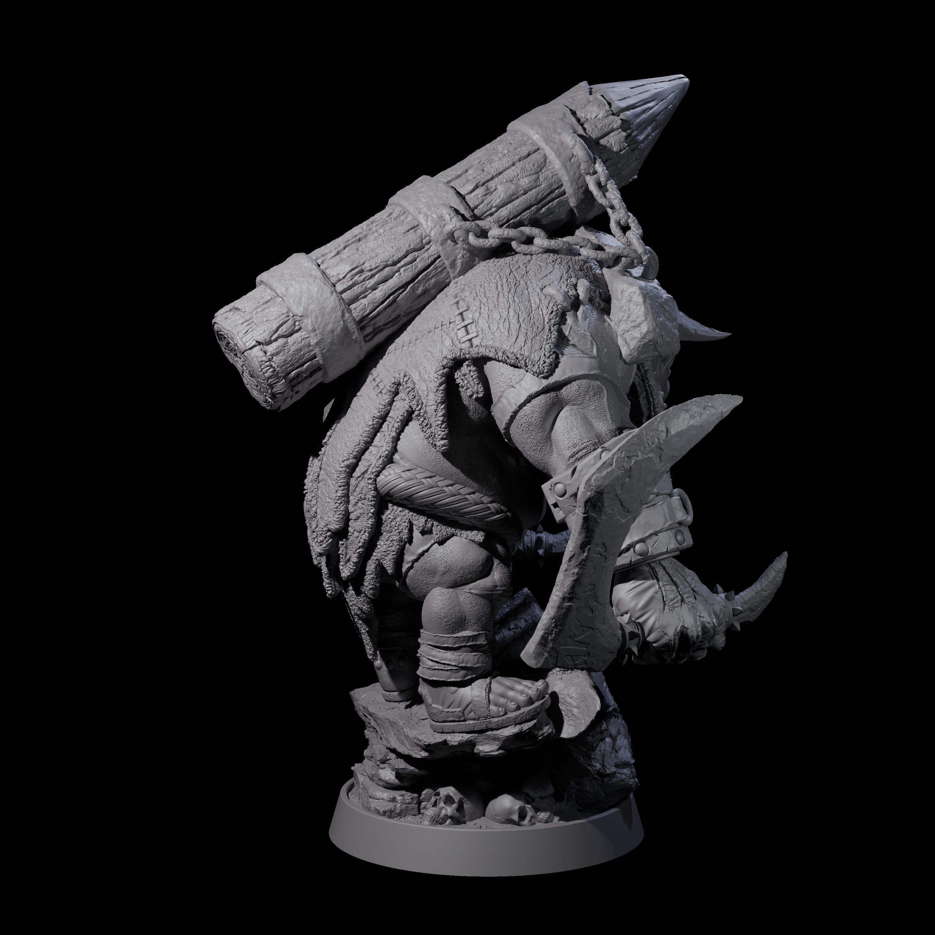 Honorable Orc of the East K Miniature for Dungeons and Dragons, Pathfinder or other TTRPGs