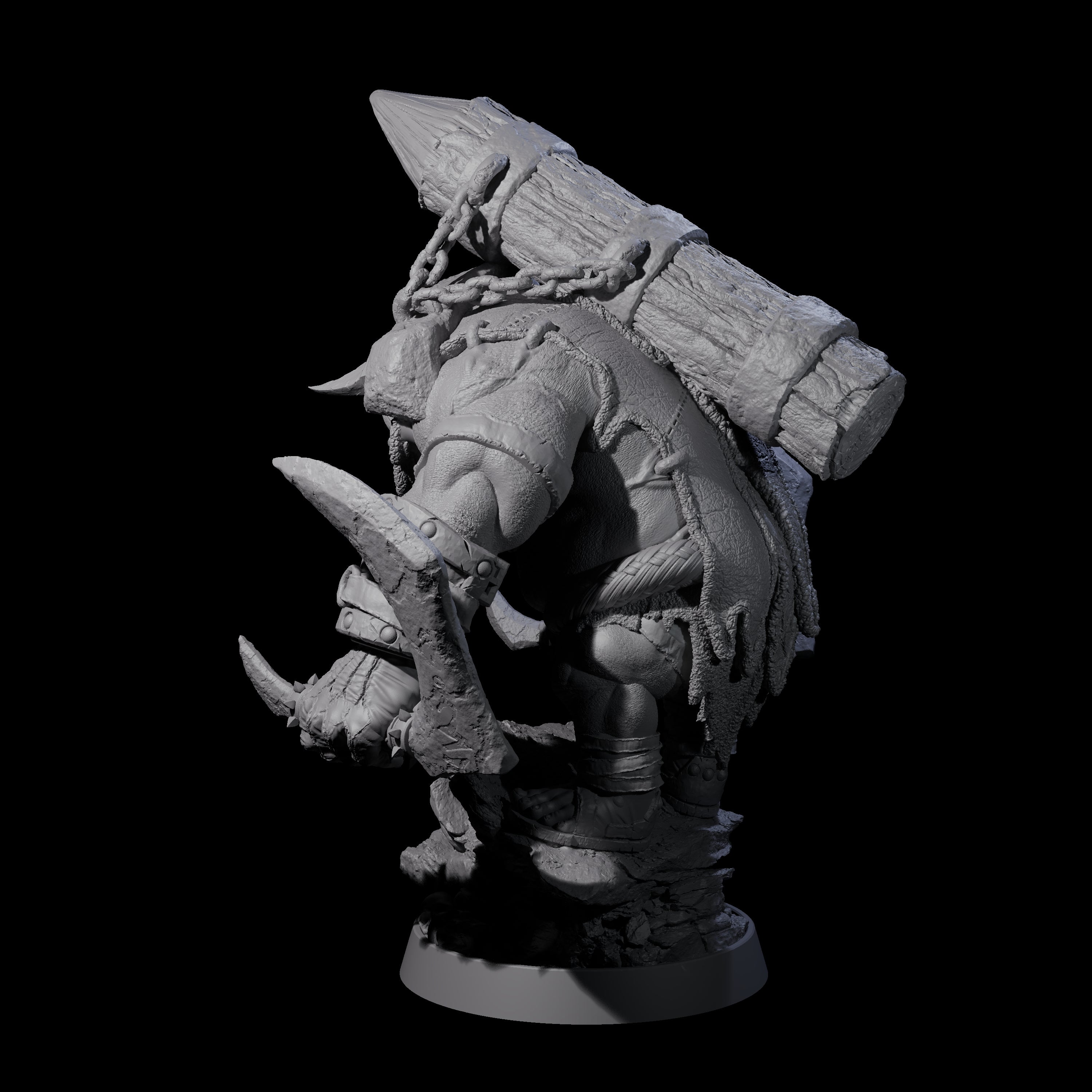 Honorable Orc of the East K Miniature for Dungeons and Dragons, Pathfinder or other TTRPGs