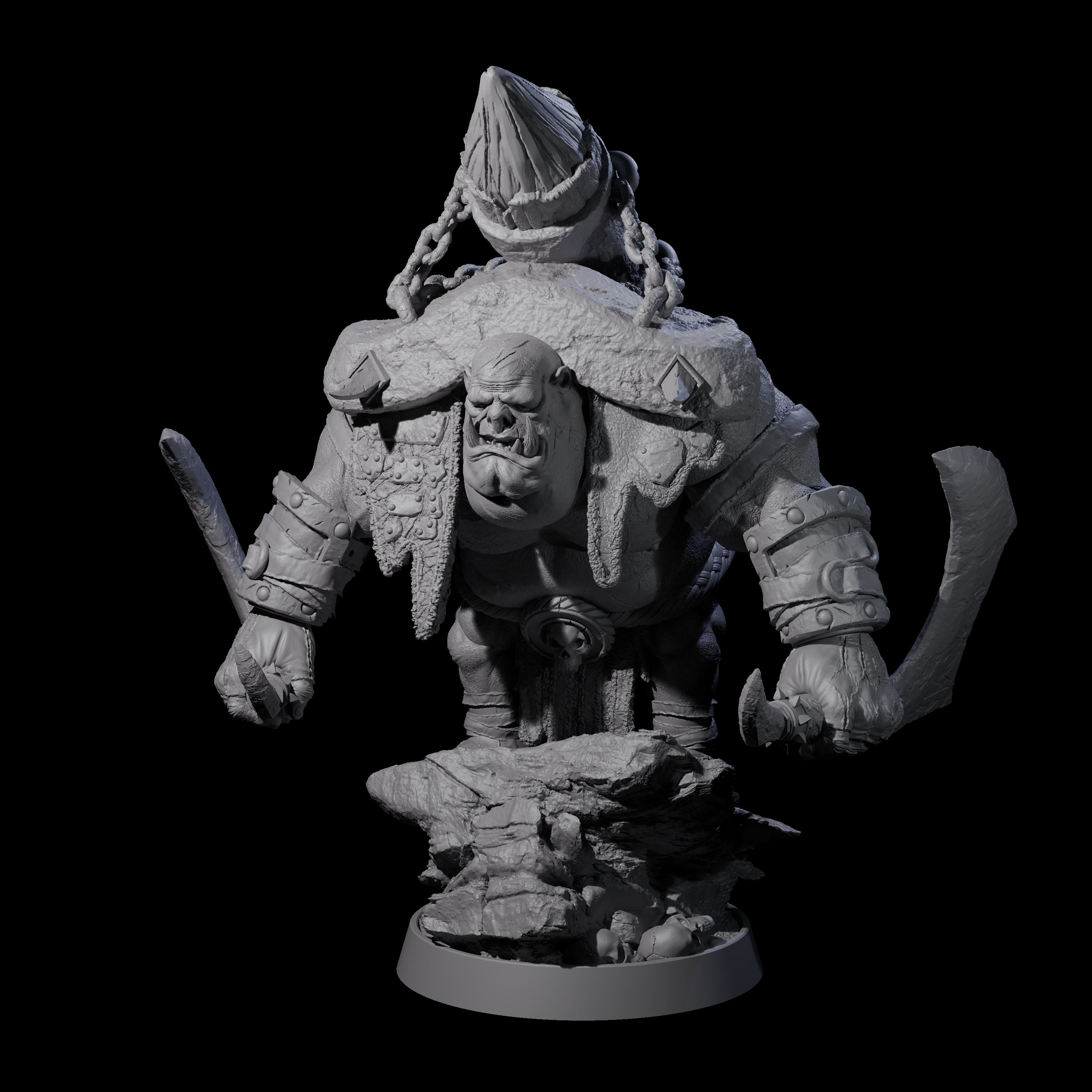 Honorable Orc of the East K Miniature for Dungeons and Dragons, Pathfinder or other TTRPGs