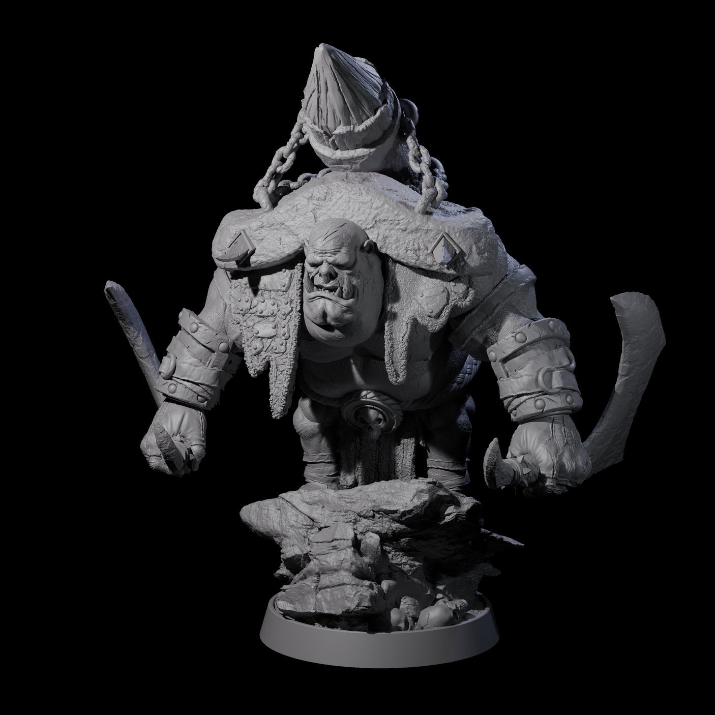 Honorable Orc of the East K Miniature for Dungeons and Dragons, Pathfinder or other TTRPGs