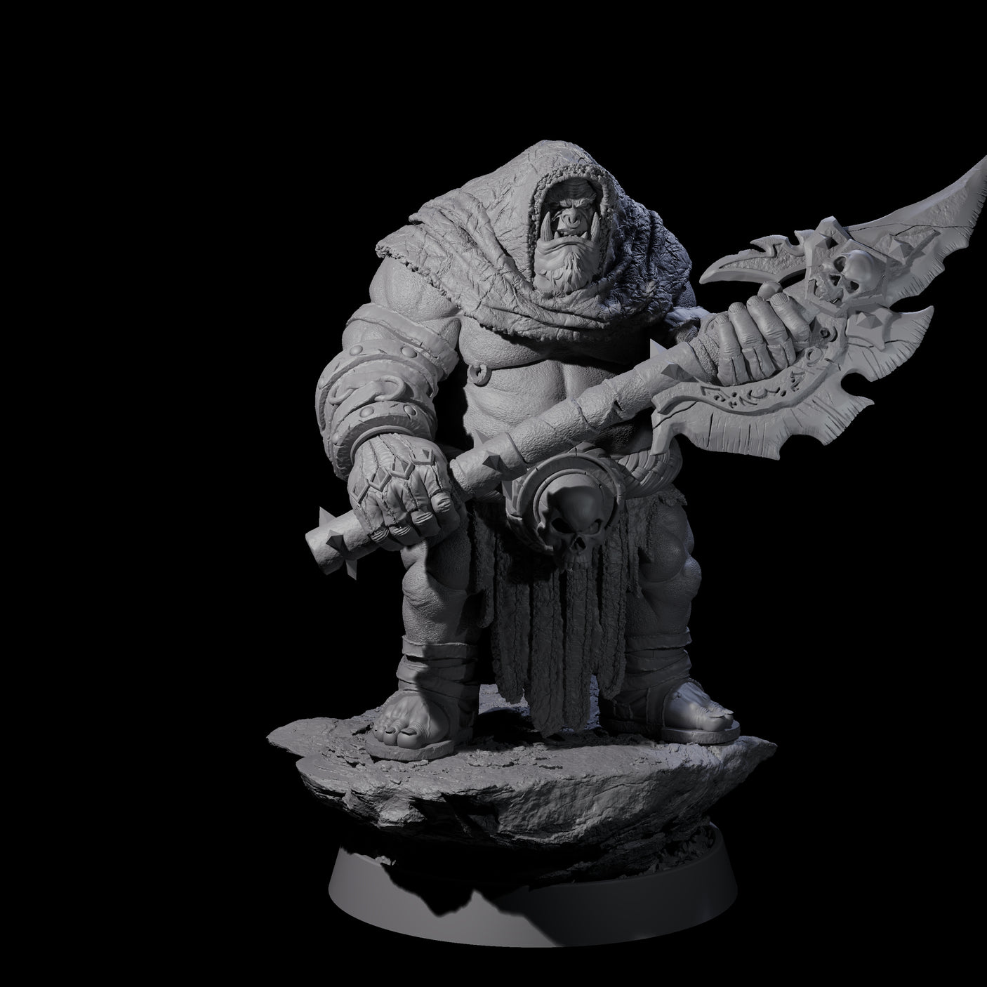Honorable Orc of the East L Miniature for Dungeons and Dragons, Pathfinder or other TTRPGs