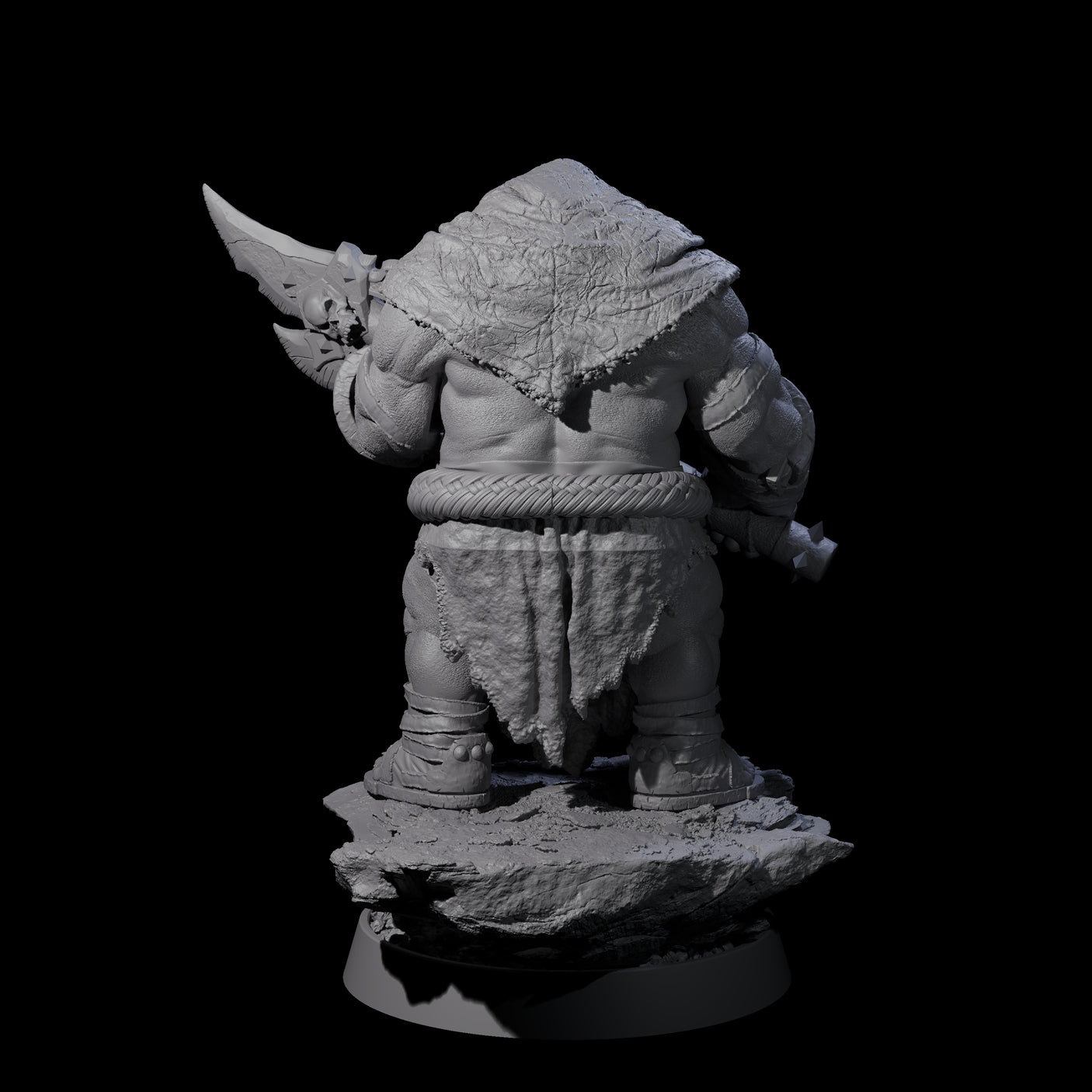 Honorable Orc of the East L Miniature for Dungeons and Dragons, Pathfinder or other TTRPGs