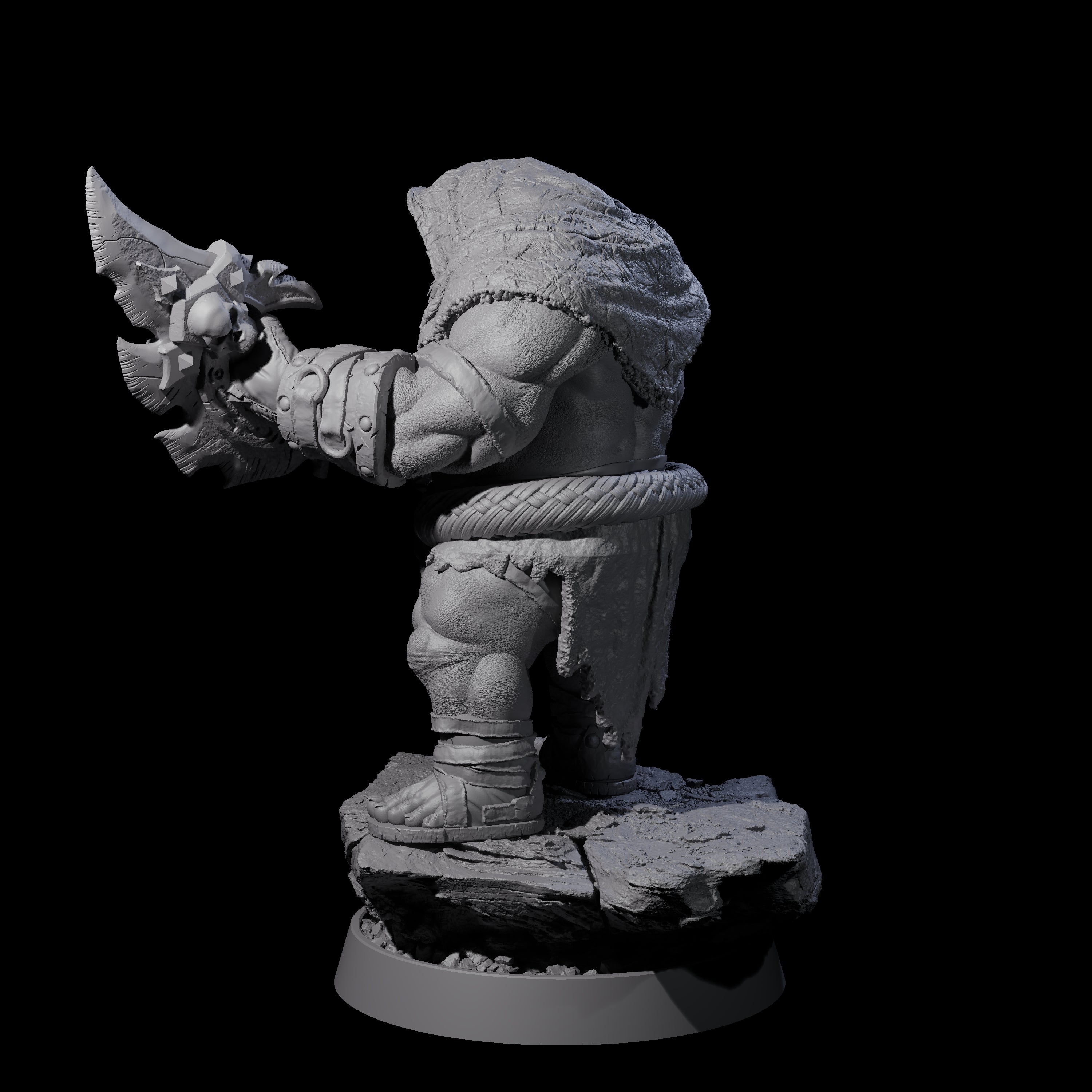 Honorable Orc of the East L Miniature for Dungeons and Dragons, Pathfinder or other TTRPGs