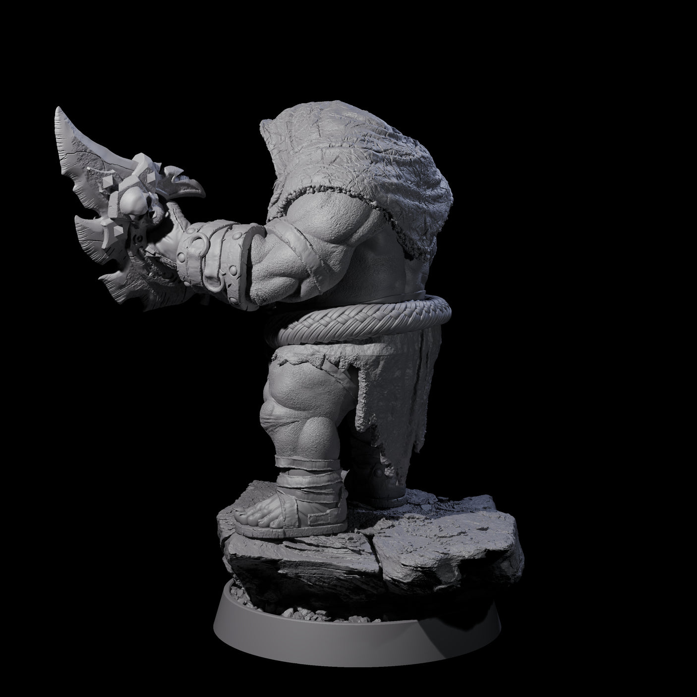 Honorable Orc of the East L Miniature for Dungeons and Dragons, Pathfinder or other TTRPGs