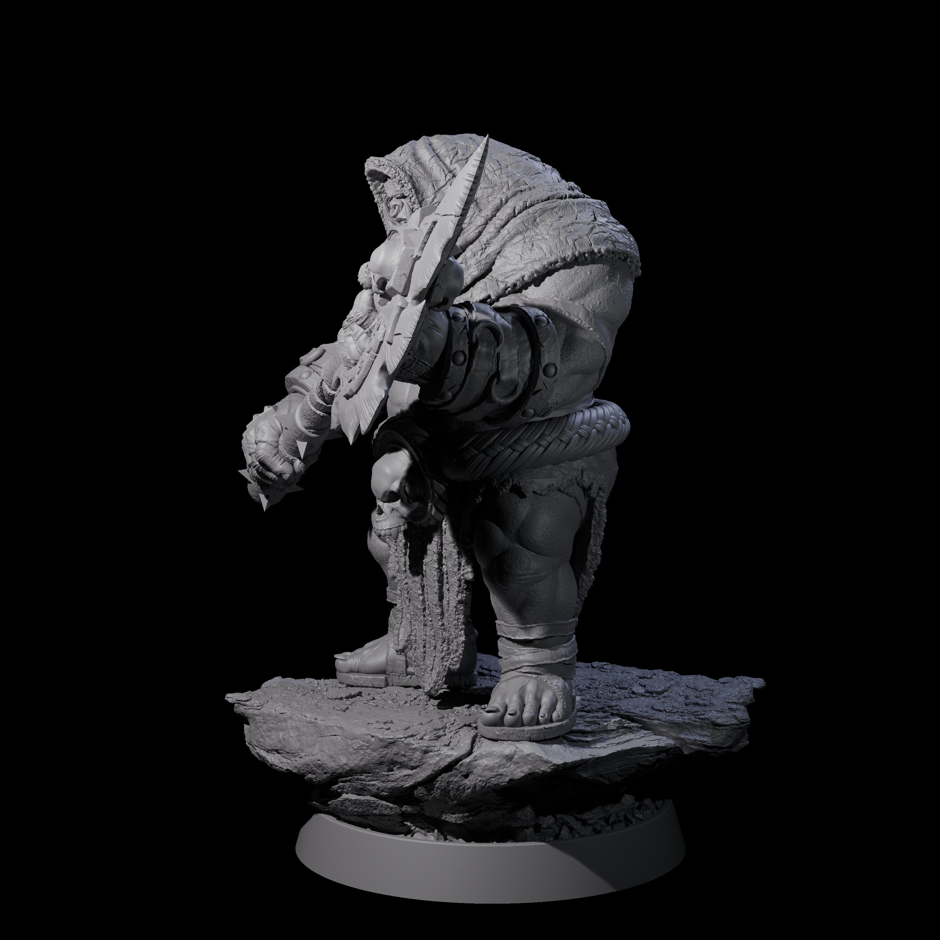 Honorable Orc of the East L Miniature for Dungeons and Dragons, Pathfinder or other TTRPGs