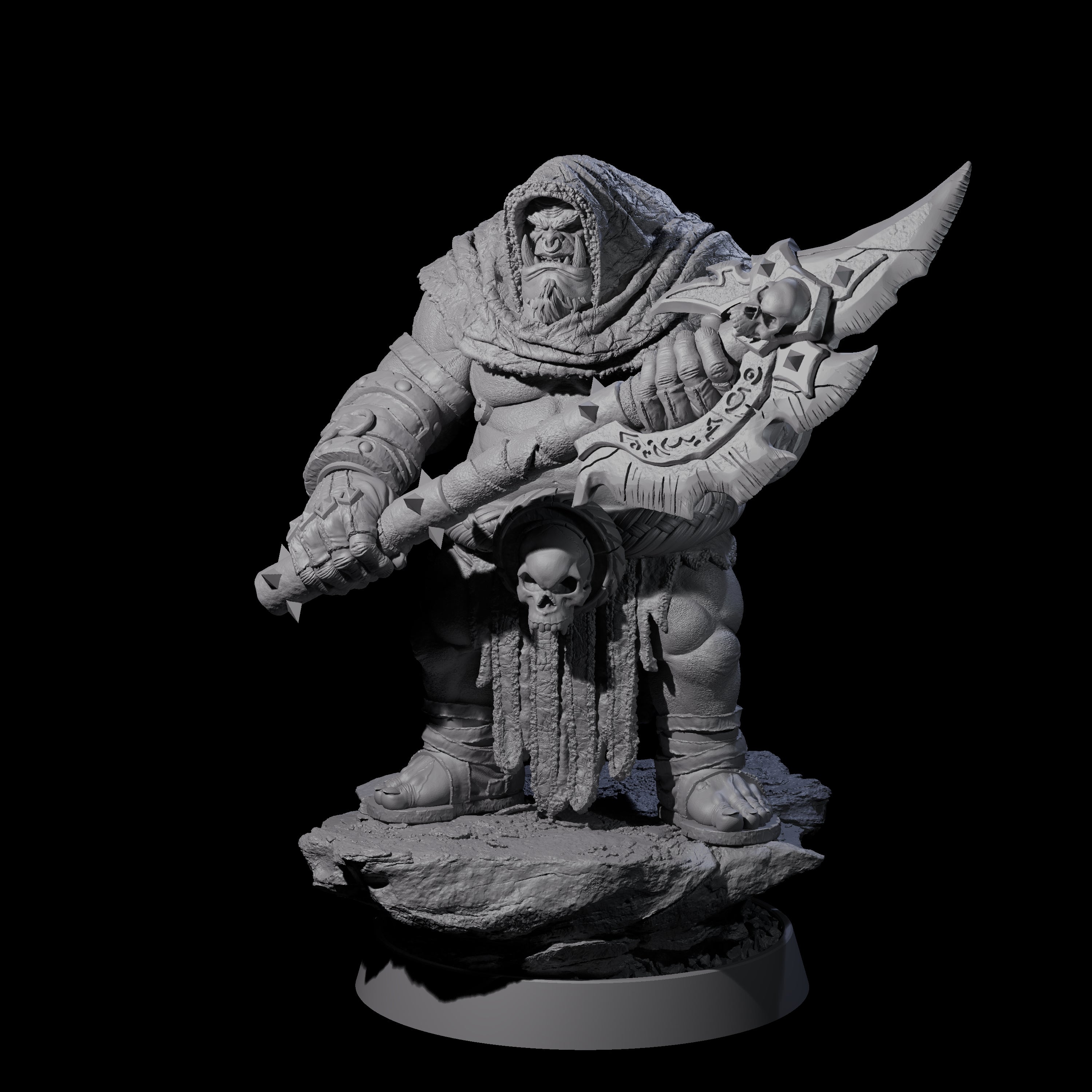 Honorable Orc of the East L Miniature for Dungeons and Dragons, Pathfinder or other TTRPGs