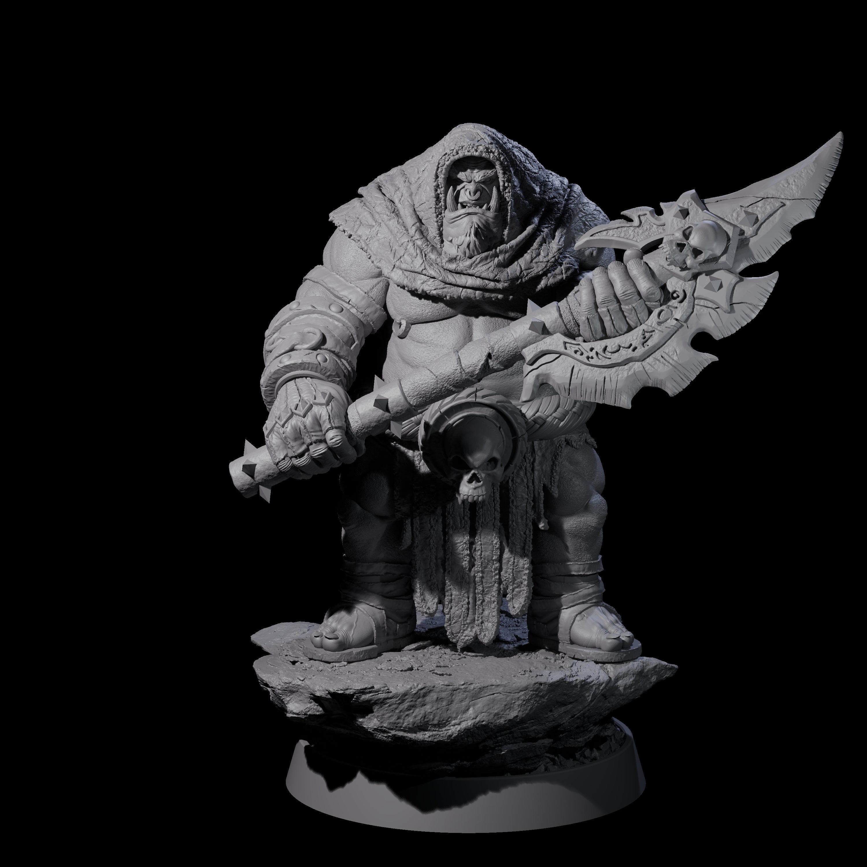 Honorable Orc of the East L Miniature for Dungeons and Dragons, Pathfinder or other TTRPGs