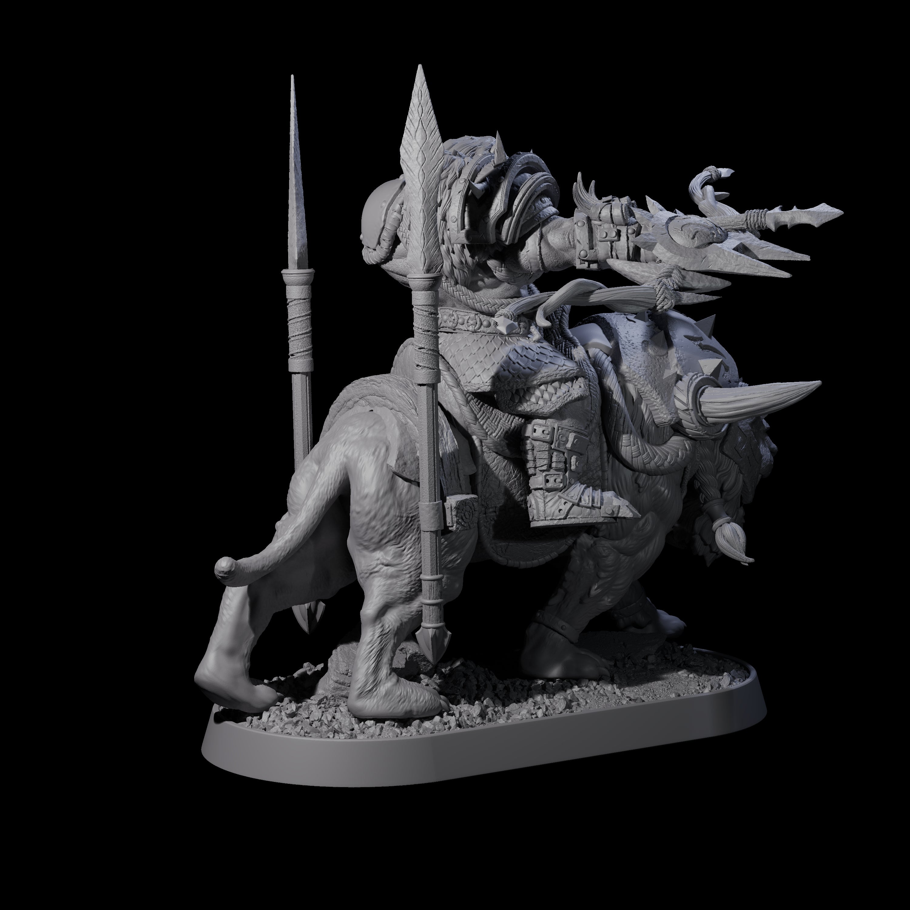 Honorable Orc of the East N Miniature for Dungeons and Dragons, Pathfinder or other TTRPGs