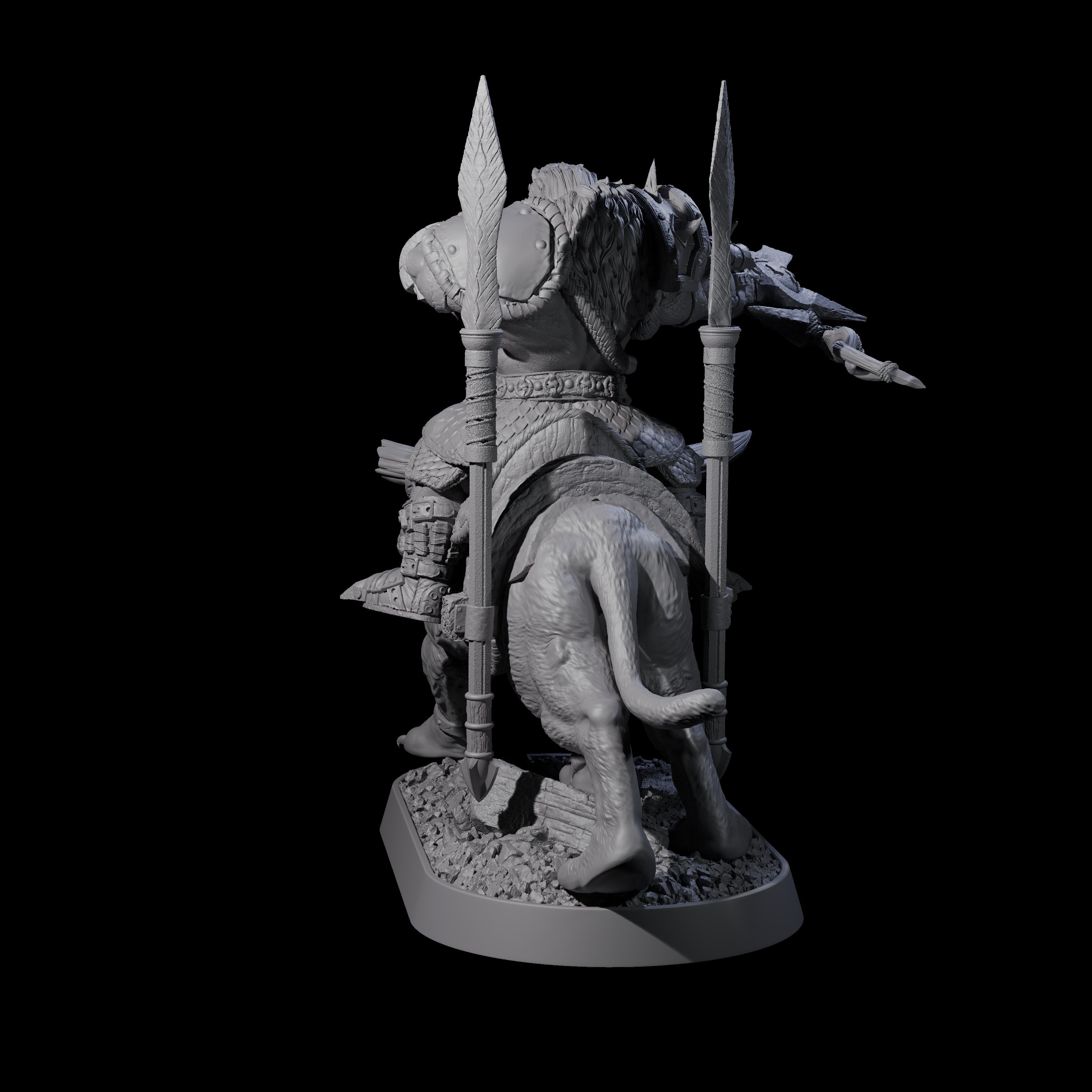 Honorable Orc of the East N Miniature for Dungeons and Dragons, Pathfinder or other TTRPGs