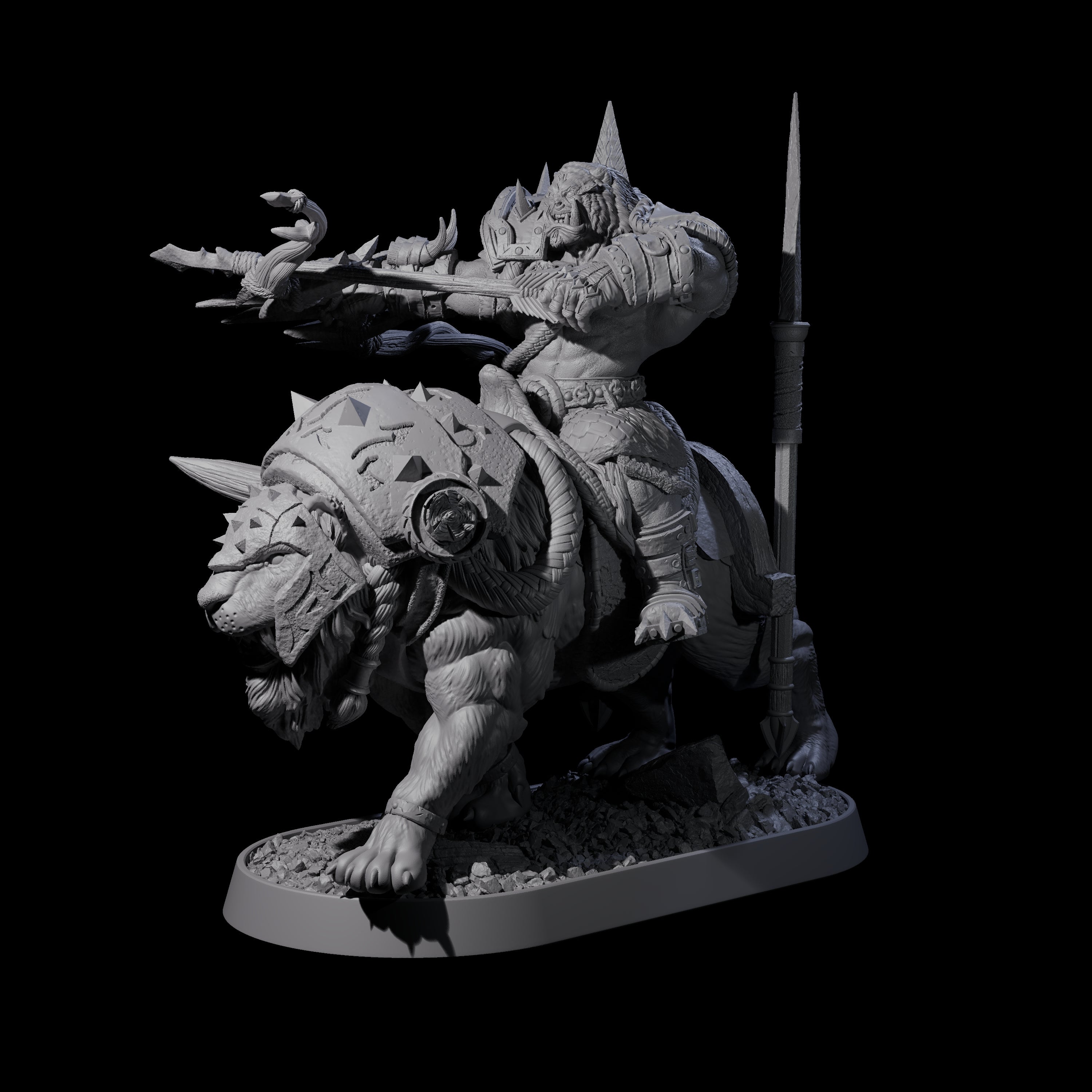 Honorable Orc of the East N Miniature for Dungeons and Dragons, Pathfinder or other TTRPGs