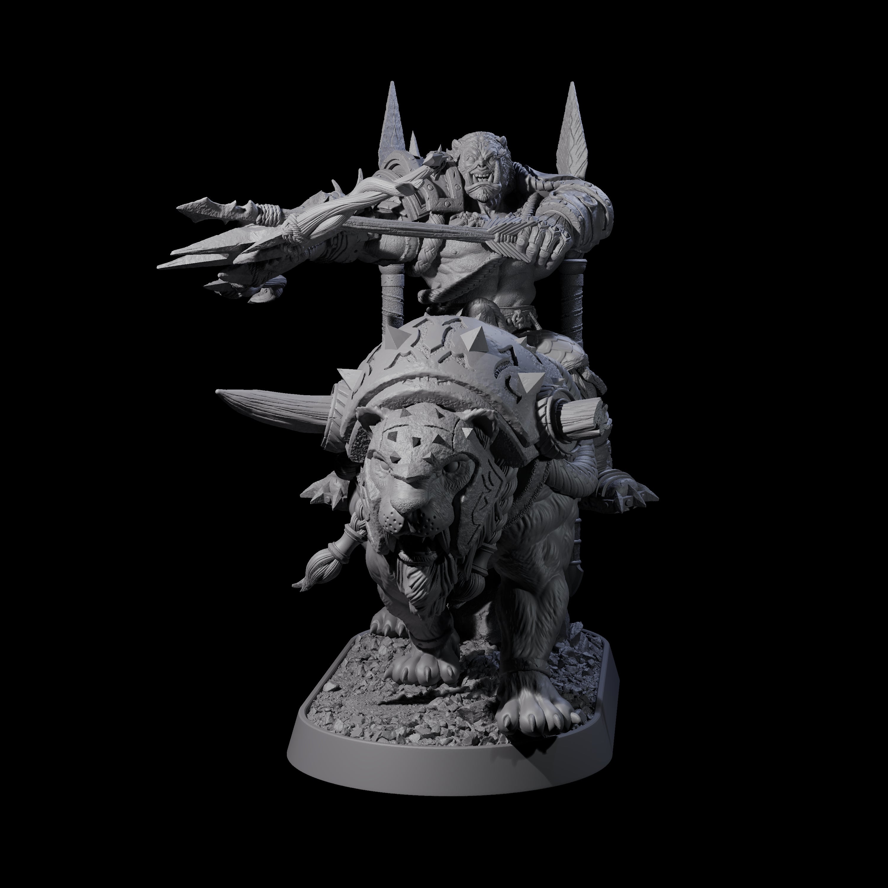 Honorable Orc of the East N Miniature for Dungeons and Dragons, Pathfinder or other TTRPGs