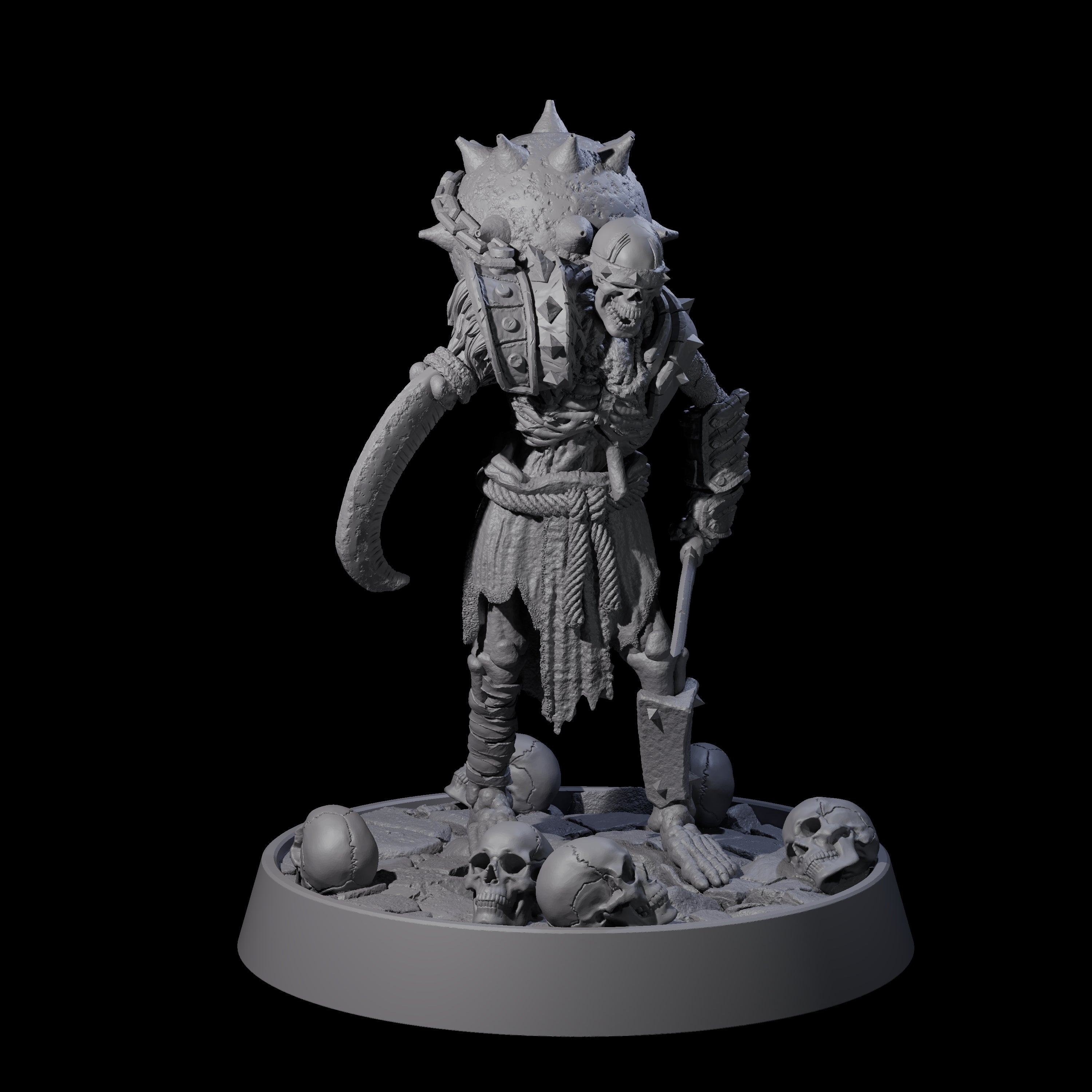 Horrible Undead Horde A Miniature for Dungeons and Dragons, Pathfinder or other TTRPGs