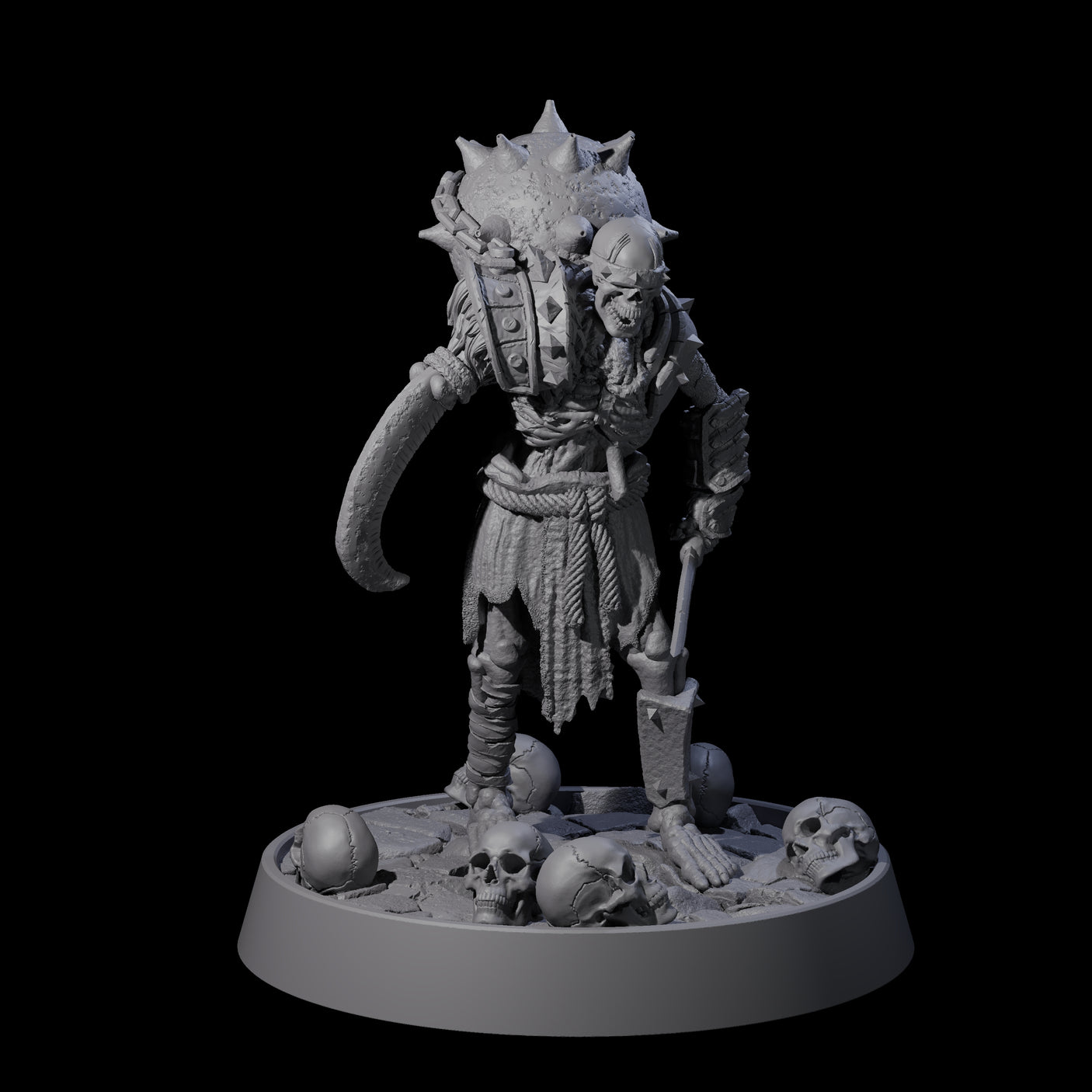 Horrible Undead Horde A Miniature for Dungeons and Dragons, Pathfinder or other TTRPGs